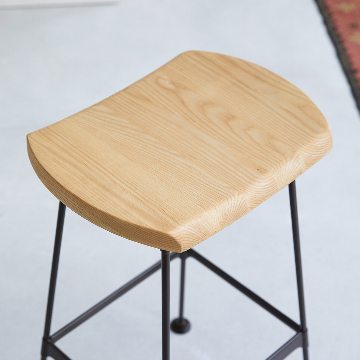 Diego black ash and metal Bar Stool Diego black ash and metal Bar Stool