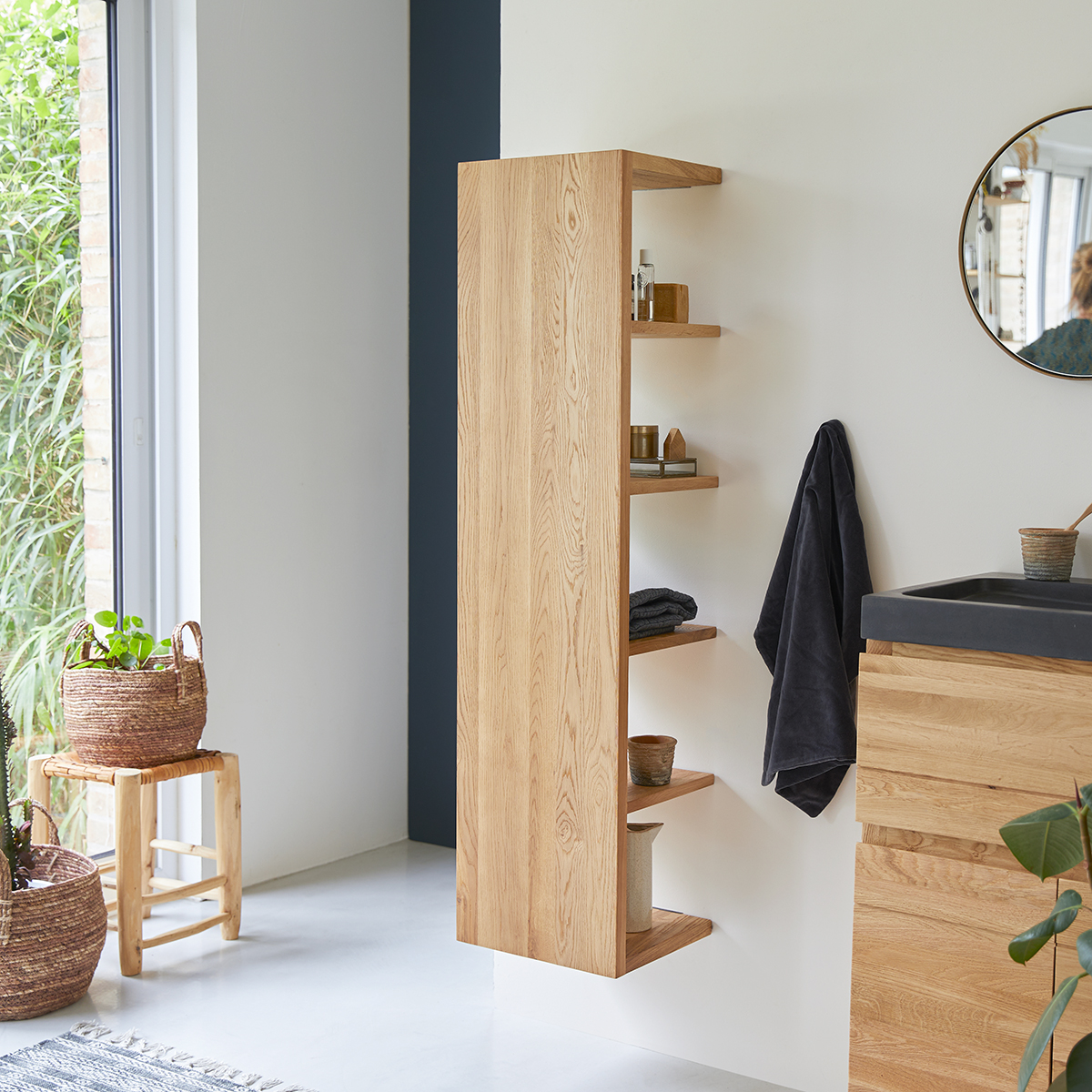 Easy solid oak Column 35 Easy solid oak Column 35