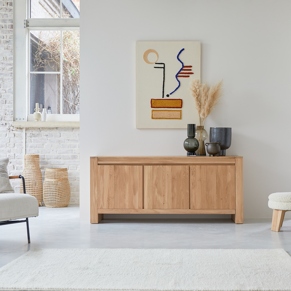 Eden solid oak 160 sideboard Eden solid oak 160 sideboard