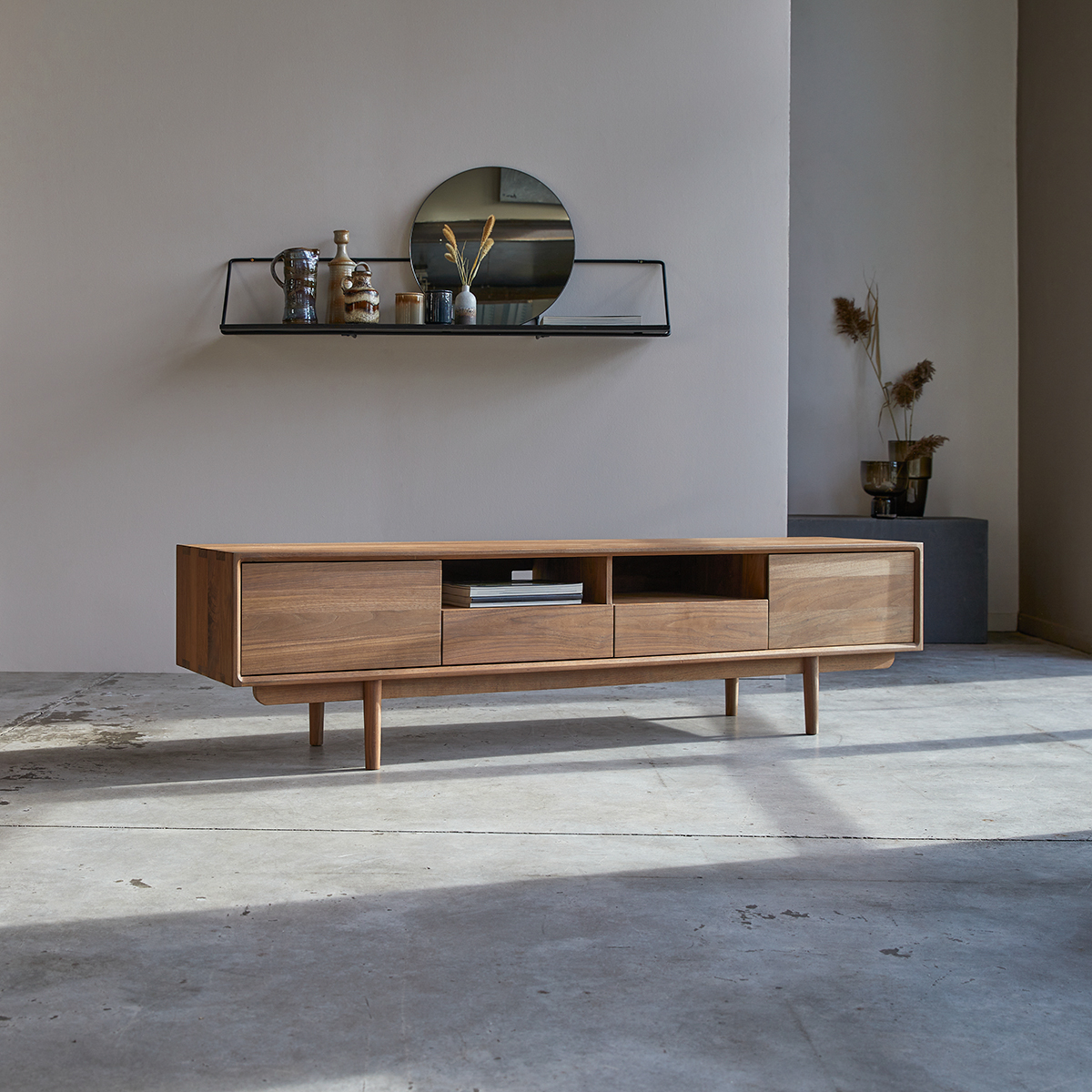 Ellie solid walnut TV unit 180 Ellie solid walnut TV unit 180