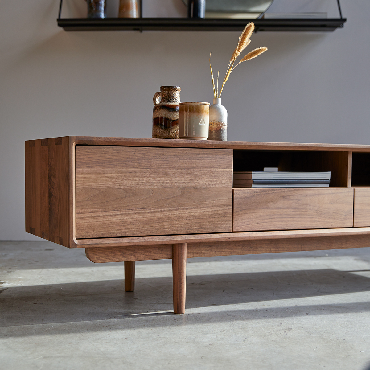 Ellie solid walnut TV unit 180 Ellie solid walnut TV unit 180