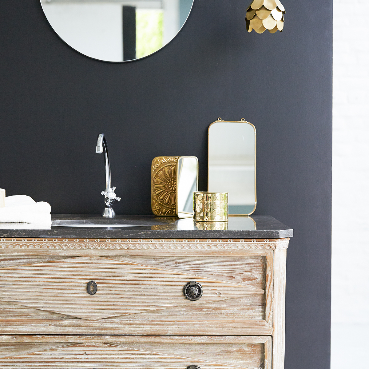 Emily solid pine and Stone Vanity Unit 100 Emily solid pine and Stone Vanity Unit 100