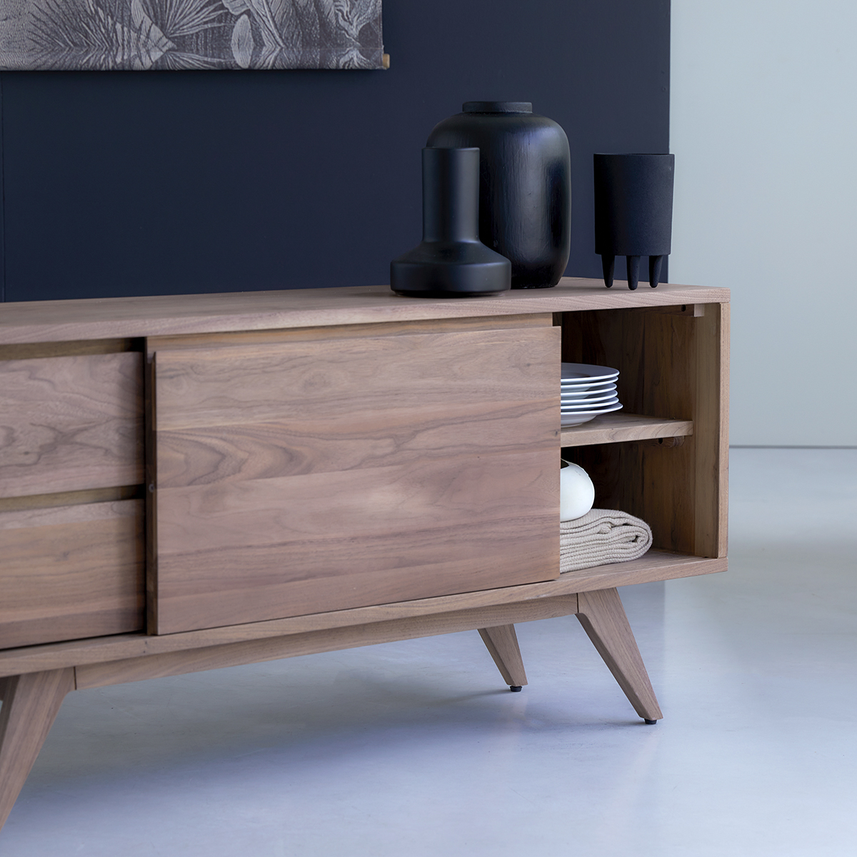 Esmée solid walnut sideboard 130 Esmée solid walnut sideboard 130