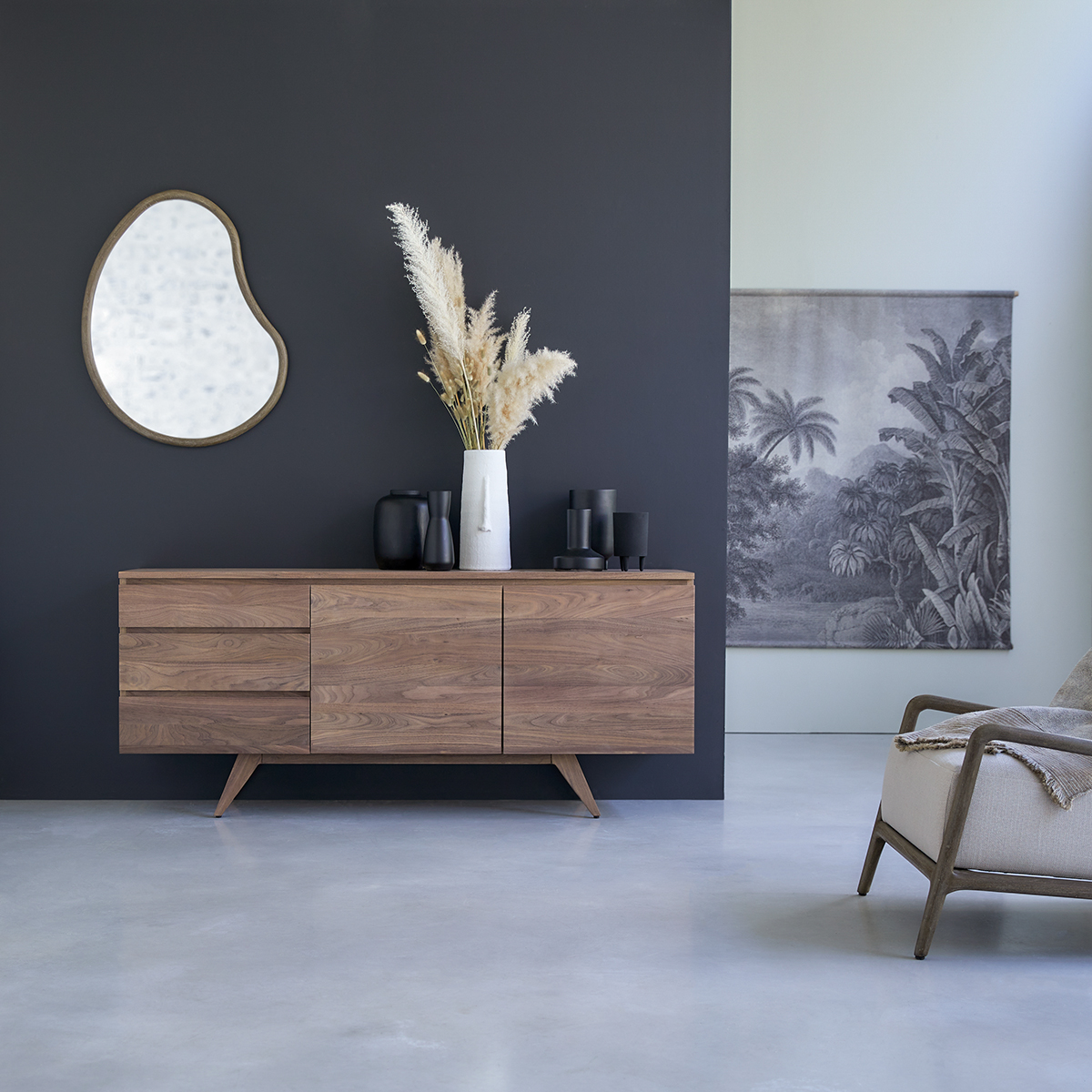 Esmée solid walnut sideboard 180 Esmée solid walnut sideboard 180