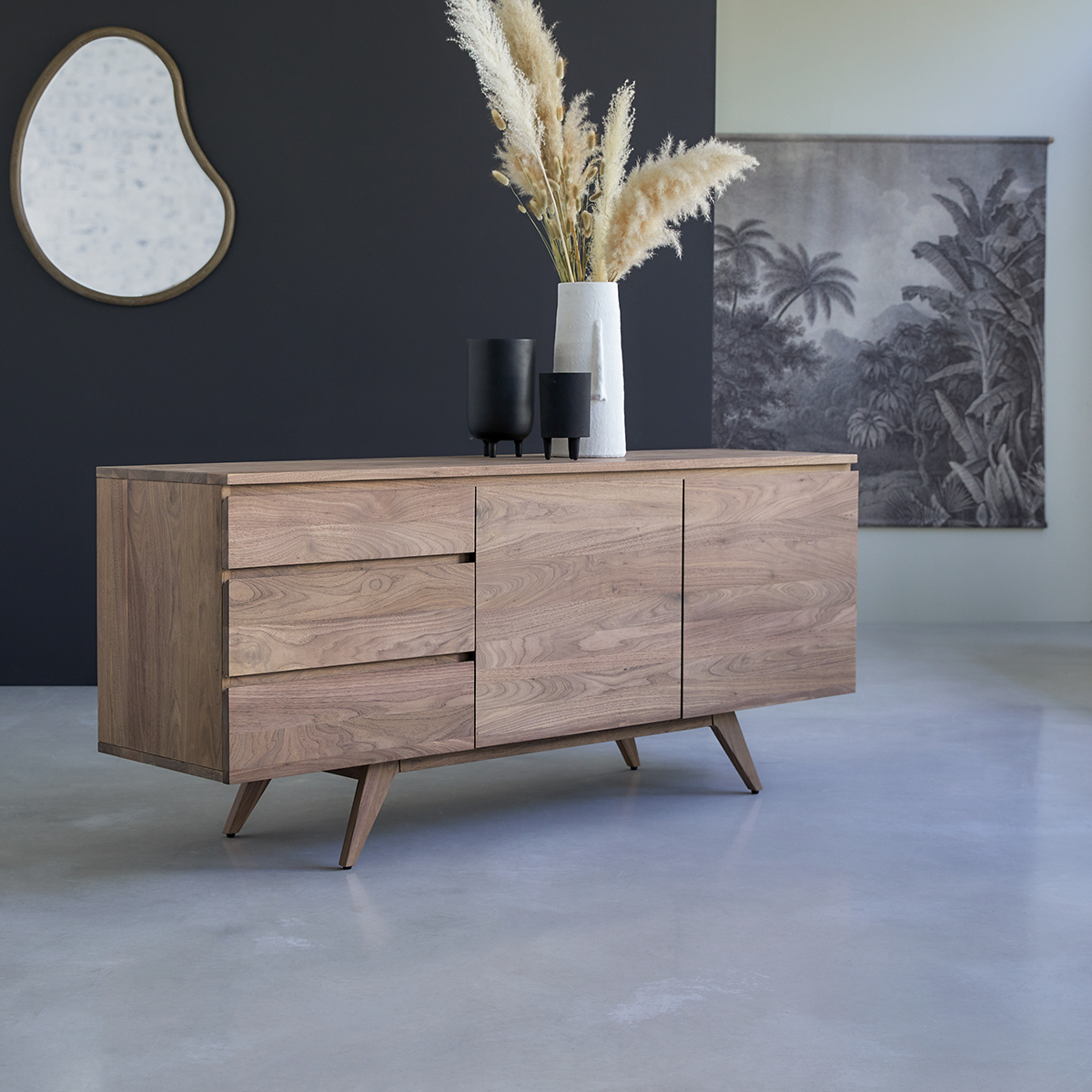 Esmée solid walnut sideboard 180 Esmée solid walnut sideboard 180