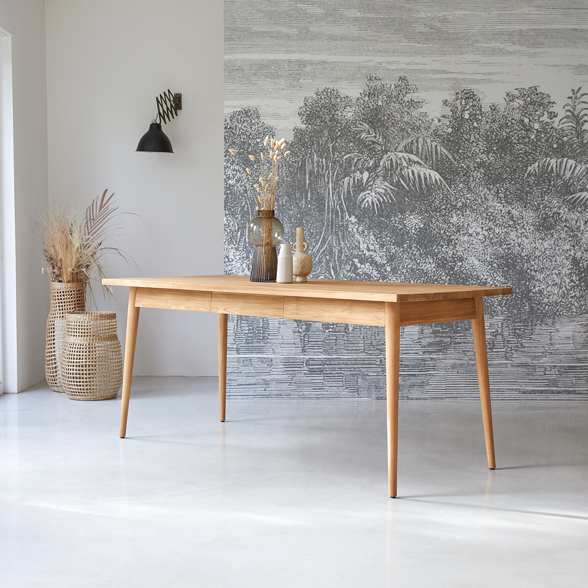 Esstisch 180x80 aus massives Teakholz Jonàk Esstisch 180x80 aus massives Teakholz Jonàk