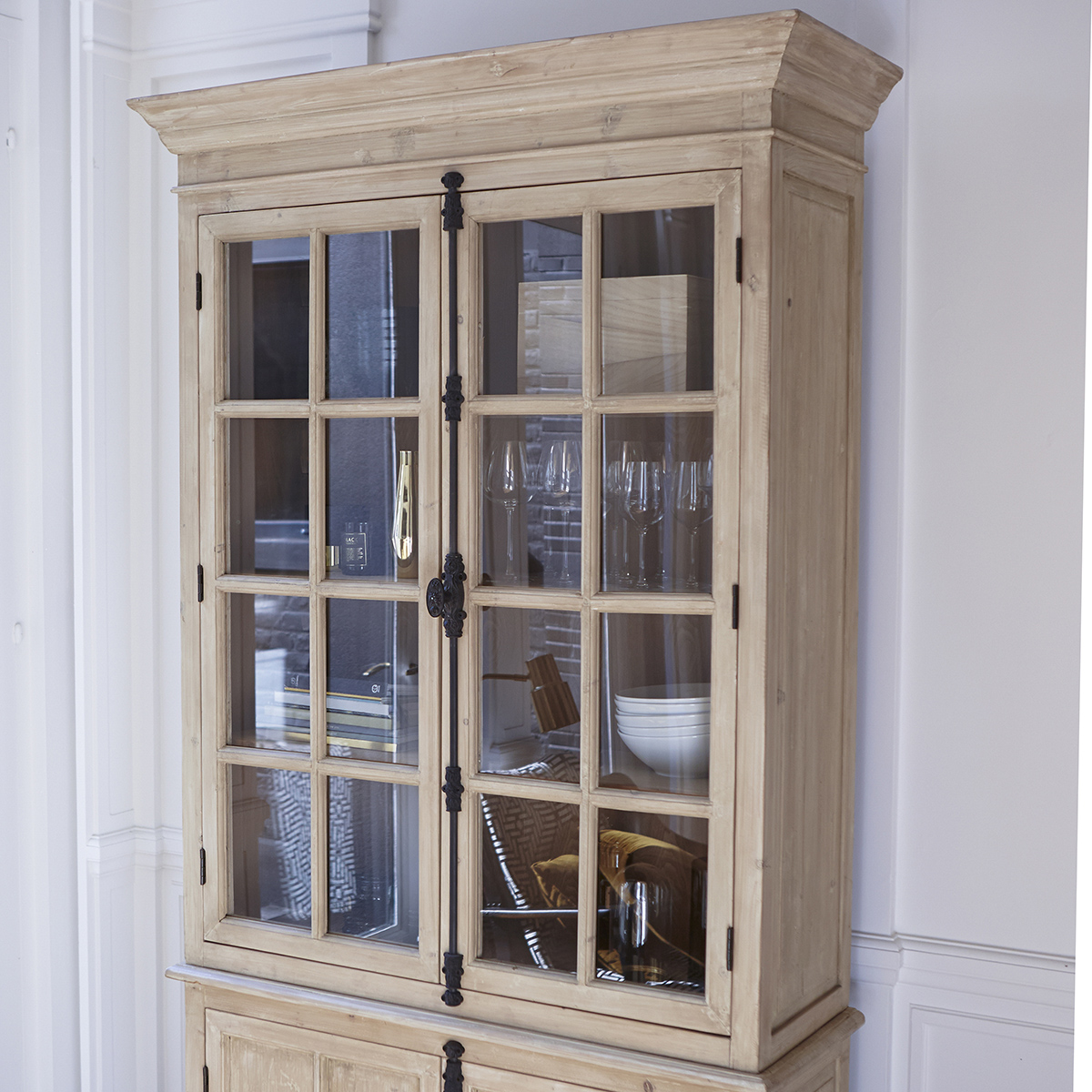 Esther recycled Pine Display Cabinet 120x230 Esther recycled Pine Display Cabinet 120x230