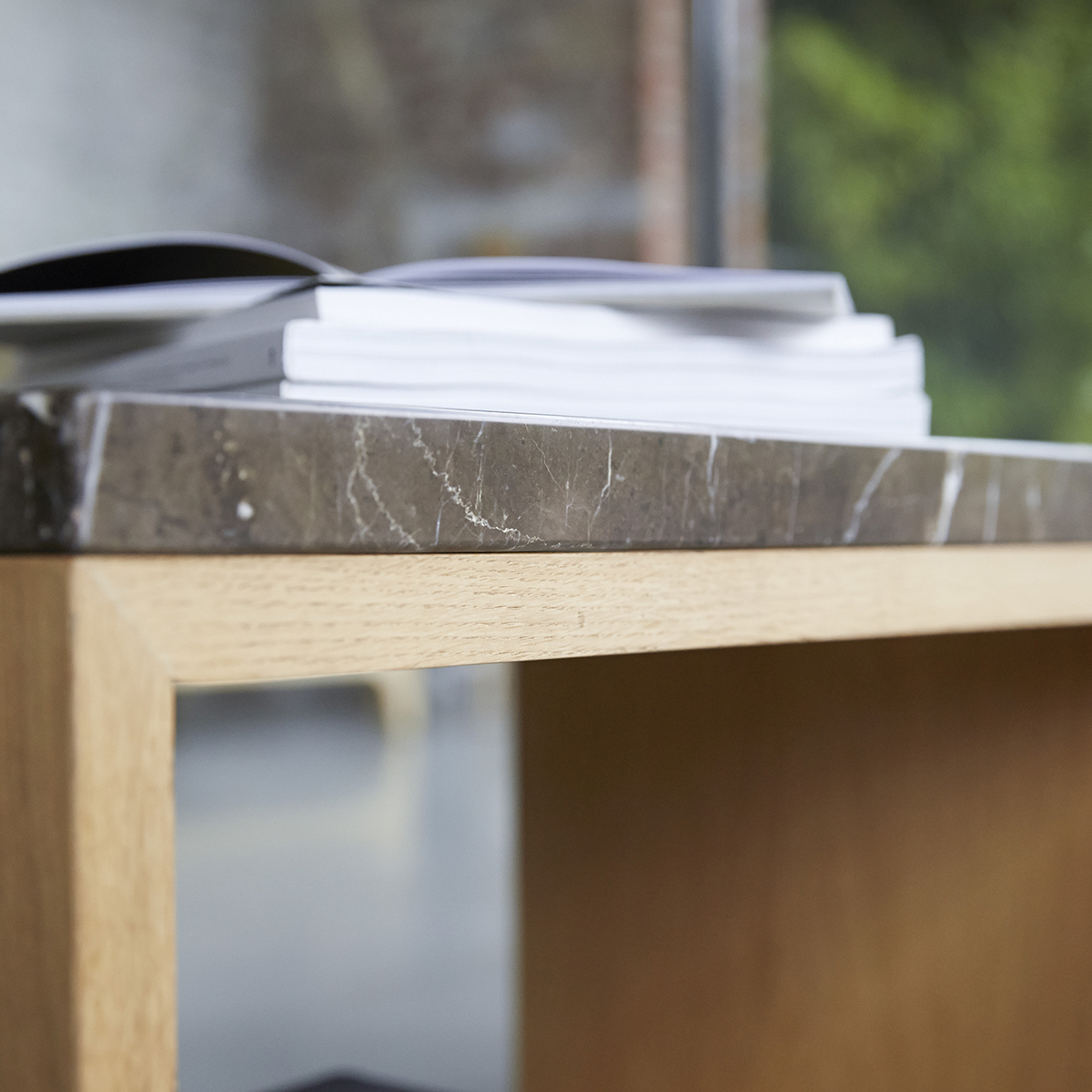 Eyota oak and marble Coffee Table Eyota oak and marble Coffee Table
