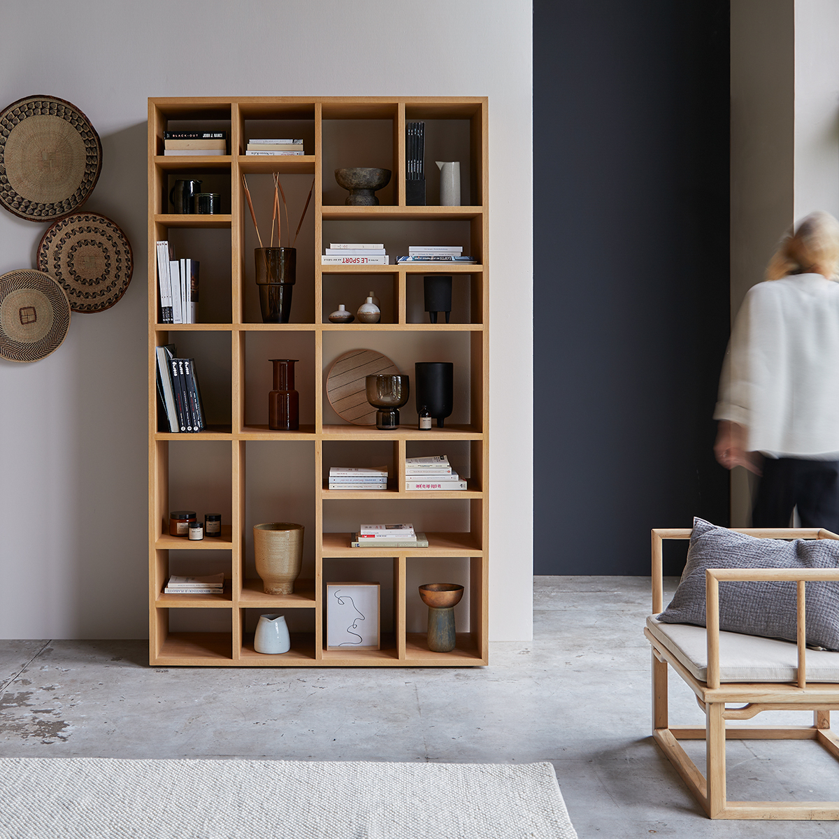 Eyota Oak Bookcase 130x220 Eyota Oak Bookcase 130x220