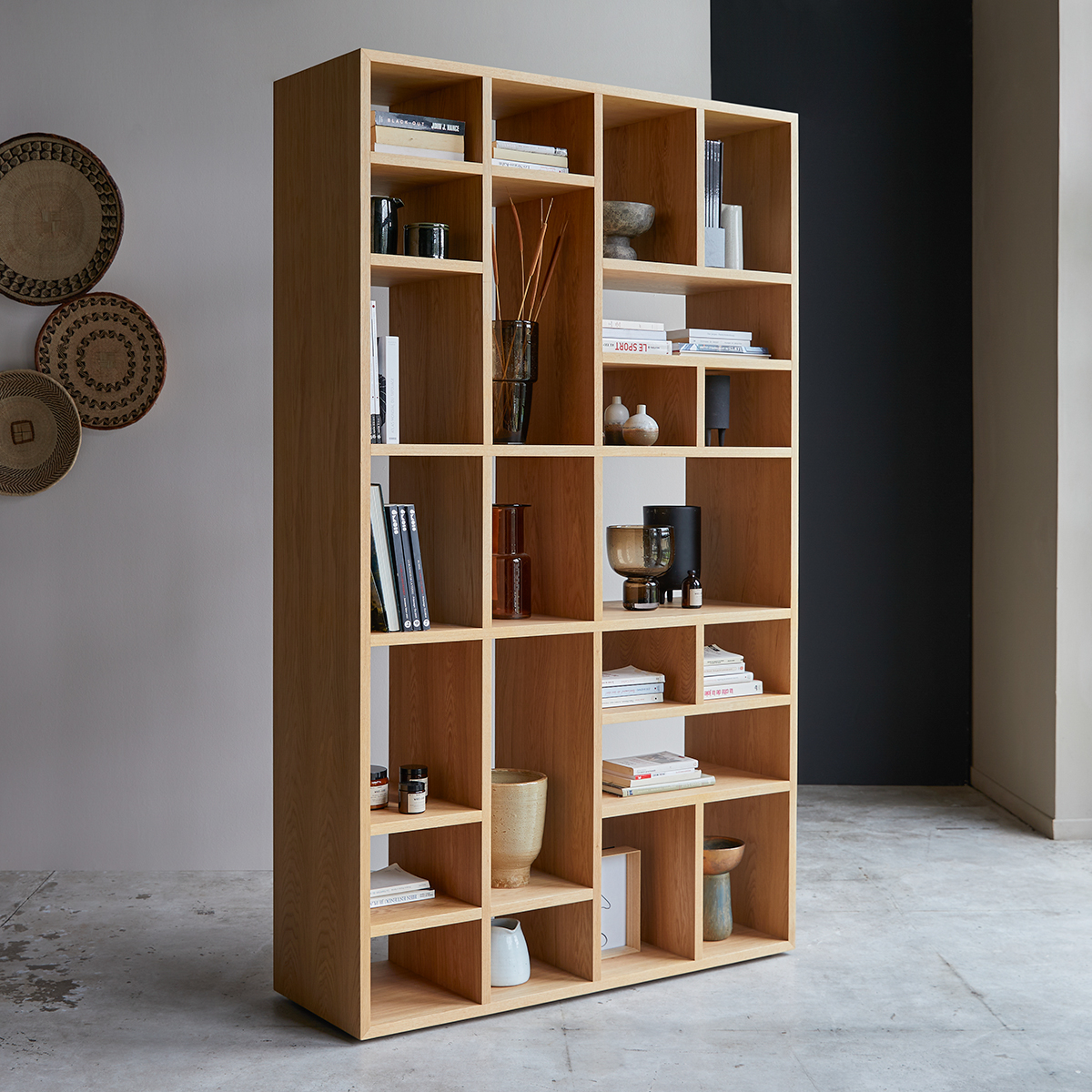 Eyota Oak Bookcase 130x220 Eyota Oak Bookcase 130x220