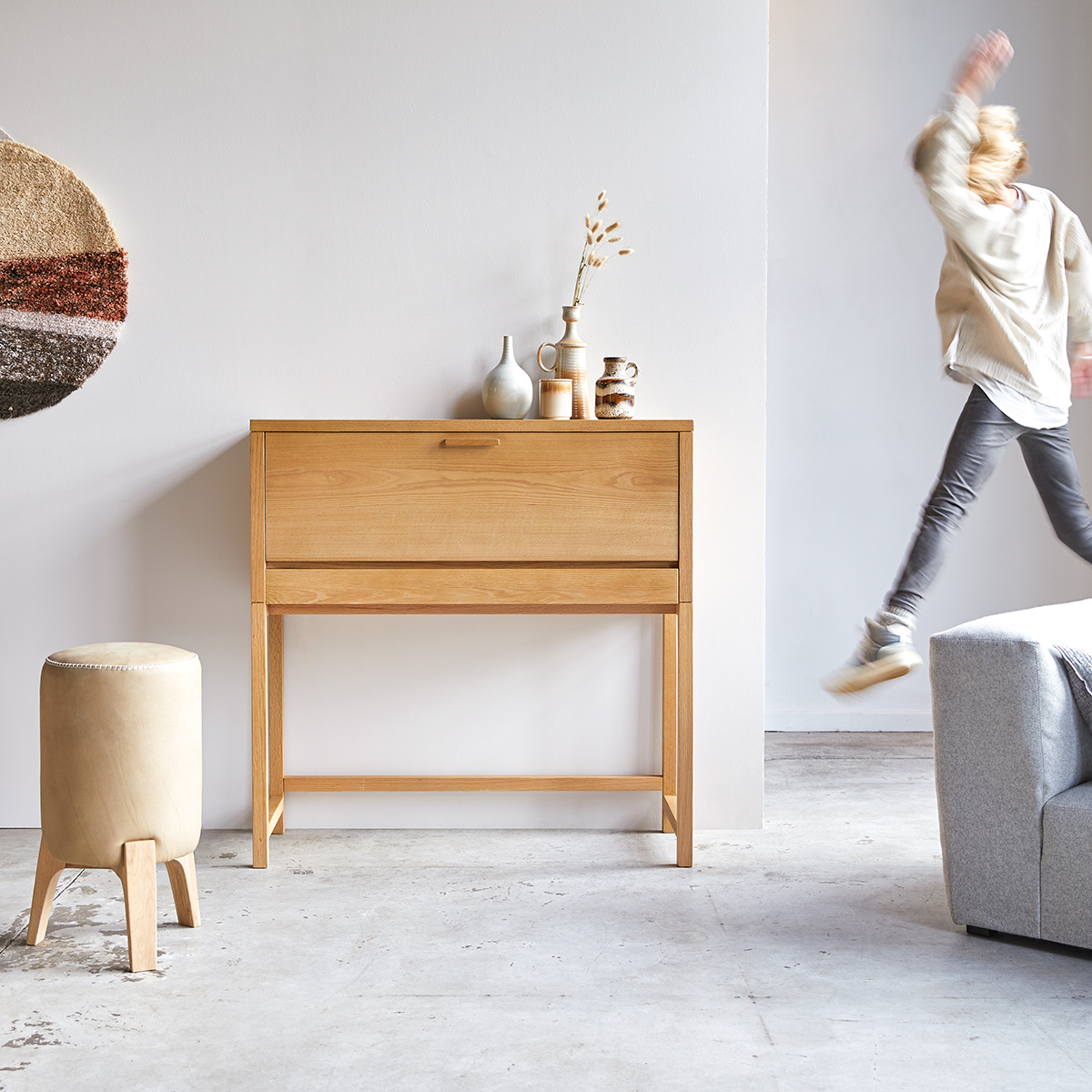 Eyota solid oak and Marble Desk Eyota solid oak and Marble Desk