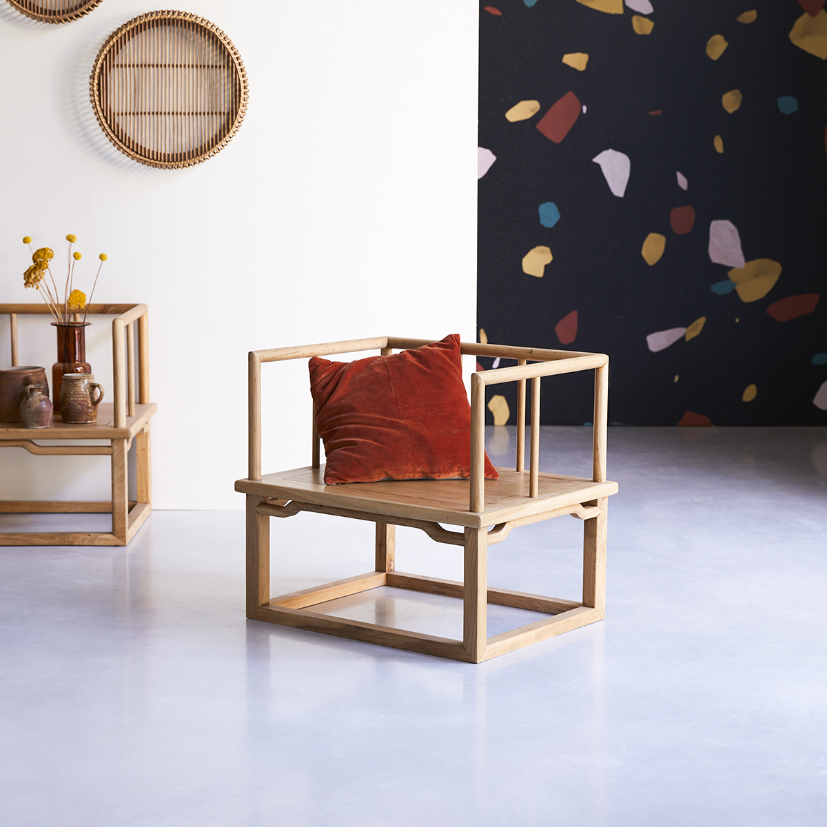 Fauteuil en chêne massif Bao Fauteuil en chêne massif Bao