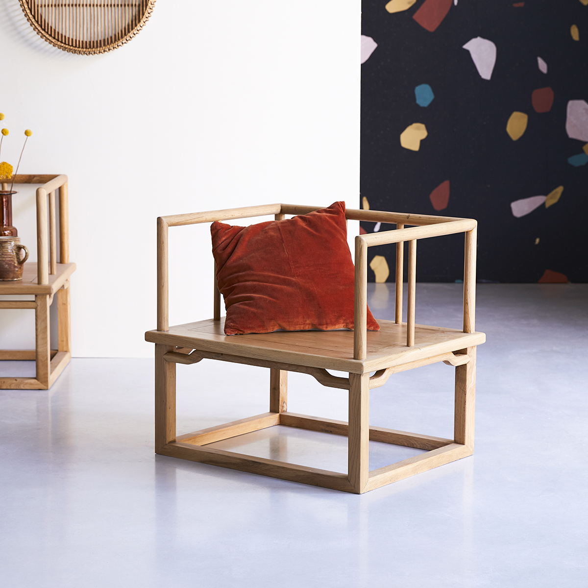 Fauteuil en chêne massif Bao Fauteuil en chêne massif Bao