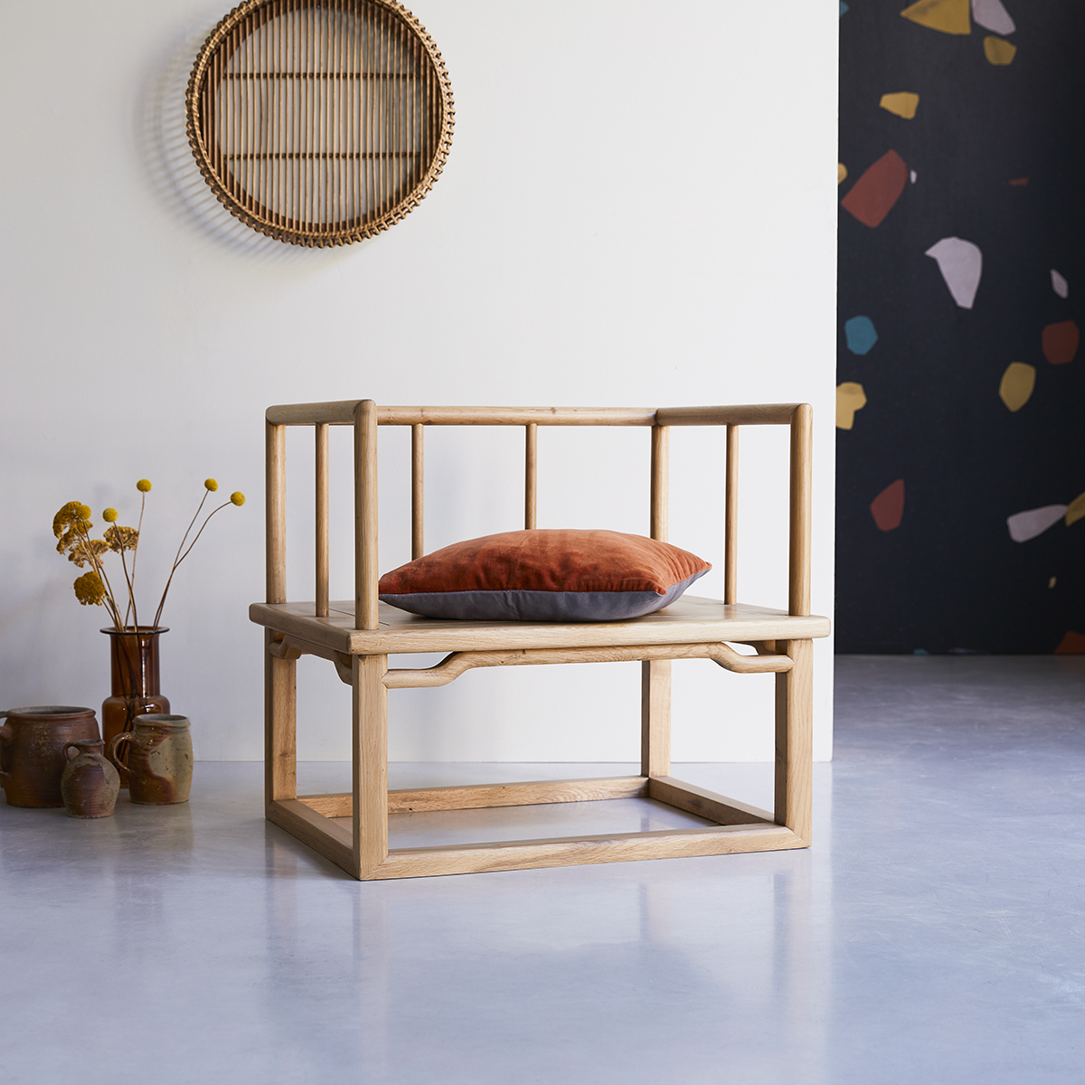 Fauteuil en chêne massif Bao Fauteuil en chêne massif Bao