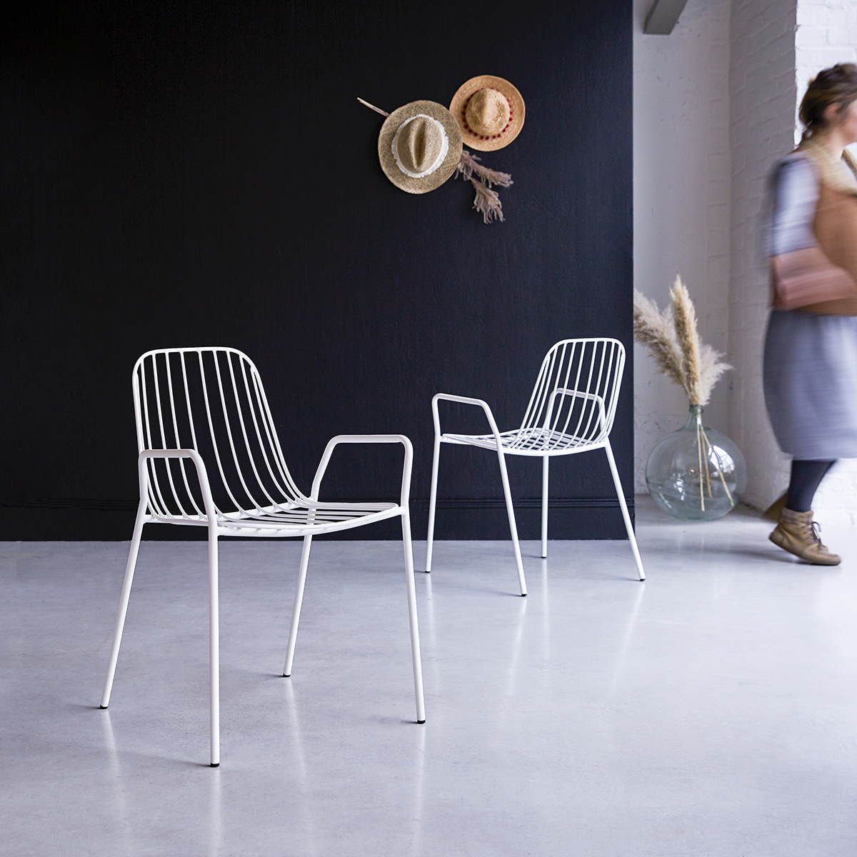 Fauteuil en métal Arty white Fauteuil en métal Arty white
