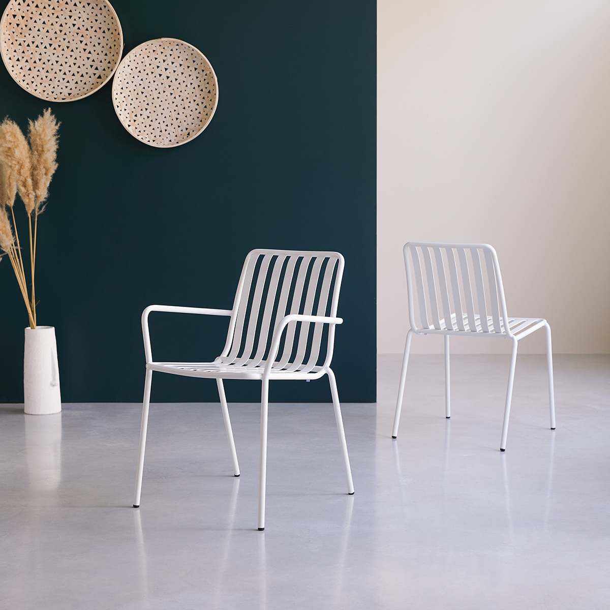 Fauteuil en métal Gaby white Fauteuil en métal Gaby white