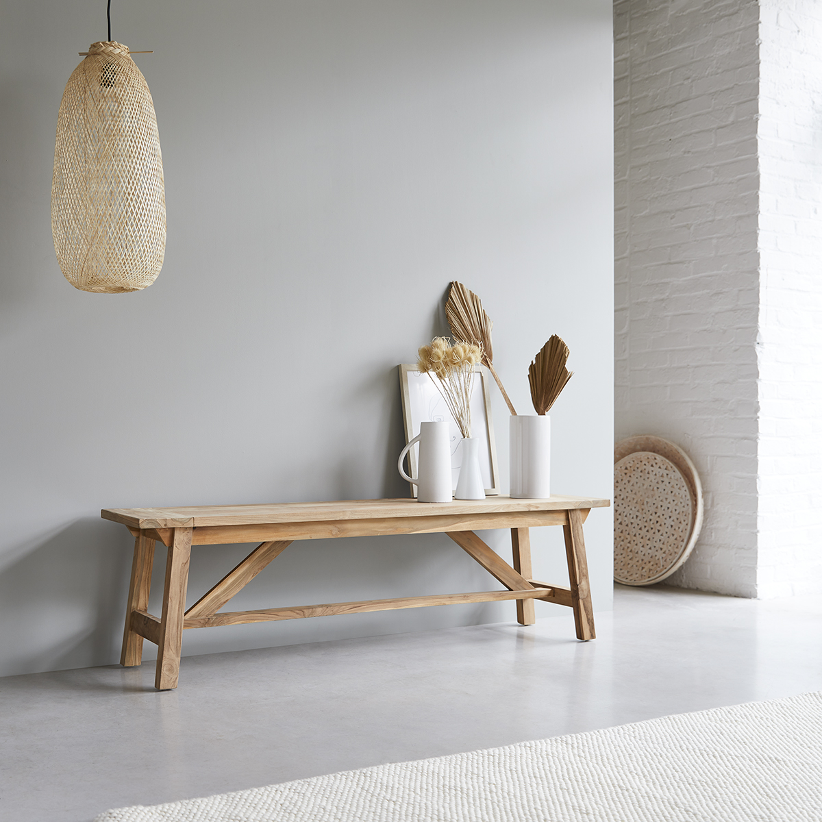 Filipe recycled solid teak bench 160 Filipe recycled solid teak bench 160