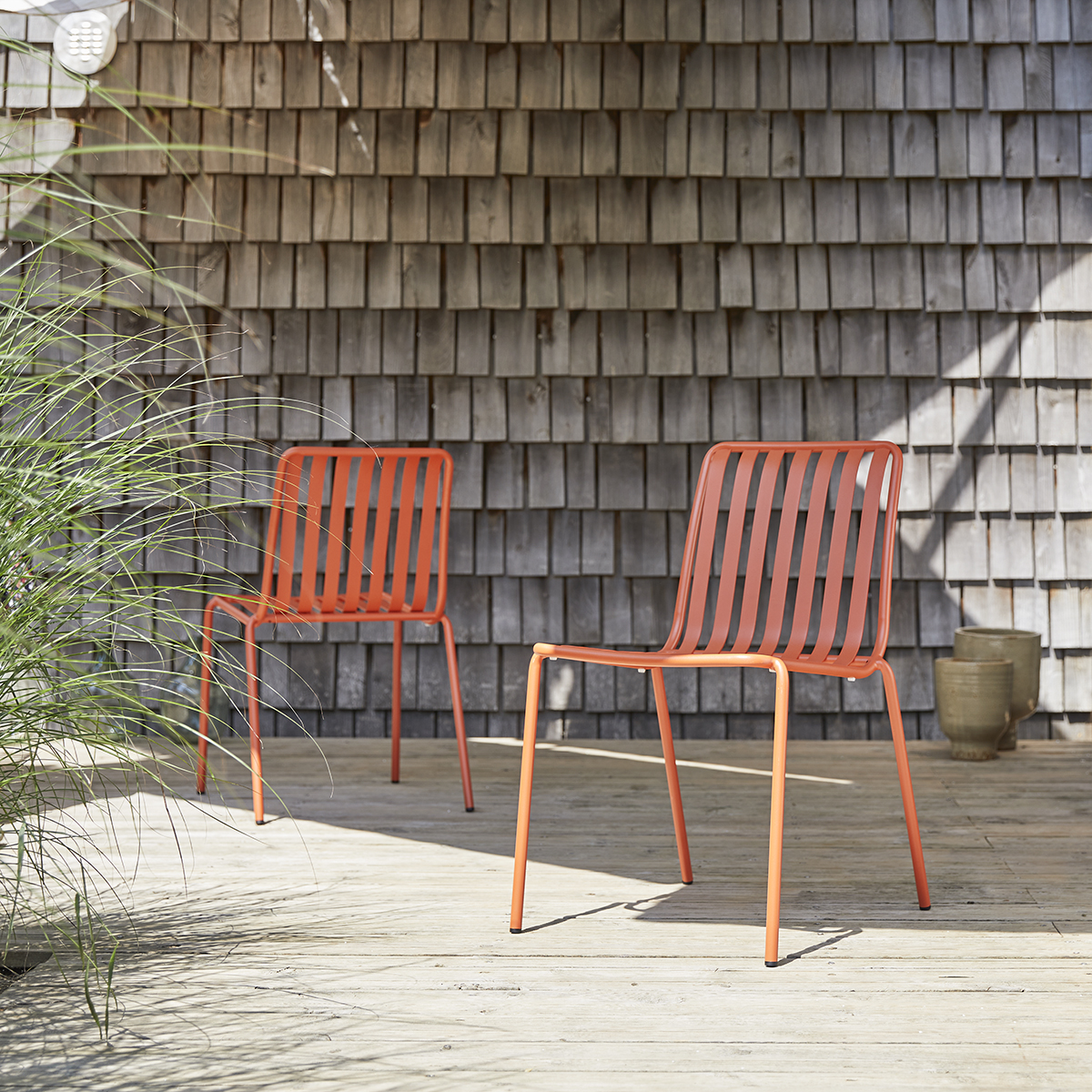Gaby orange metal chair Gaby orange metal chair