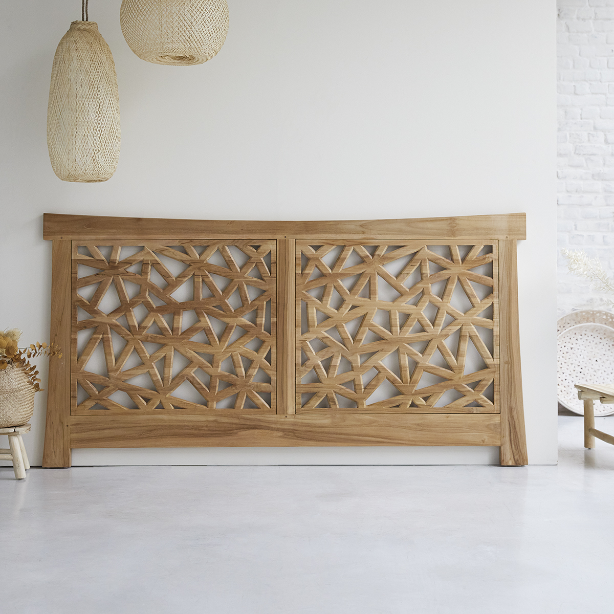 Gentong solid teak Headboard 210 cm Gentong solid teak Headboard 210 cm