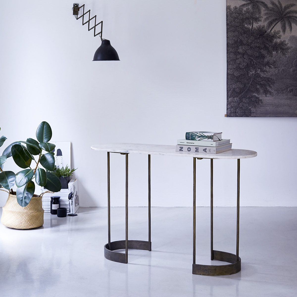 Gustav Marble and Metal Console 120 Gustav Marble and Metal Console 120