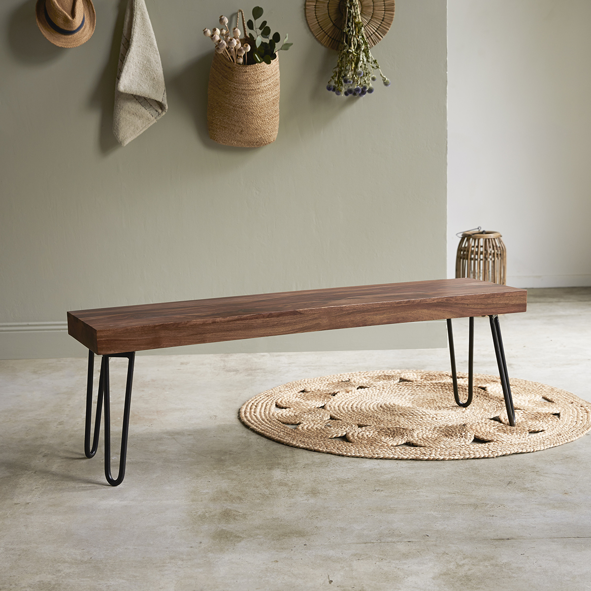 Helga solid sheesham Bench 135 Helga solid sheesham Bench 135