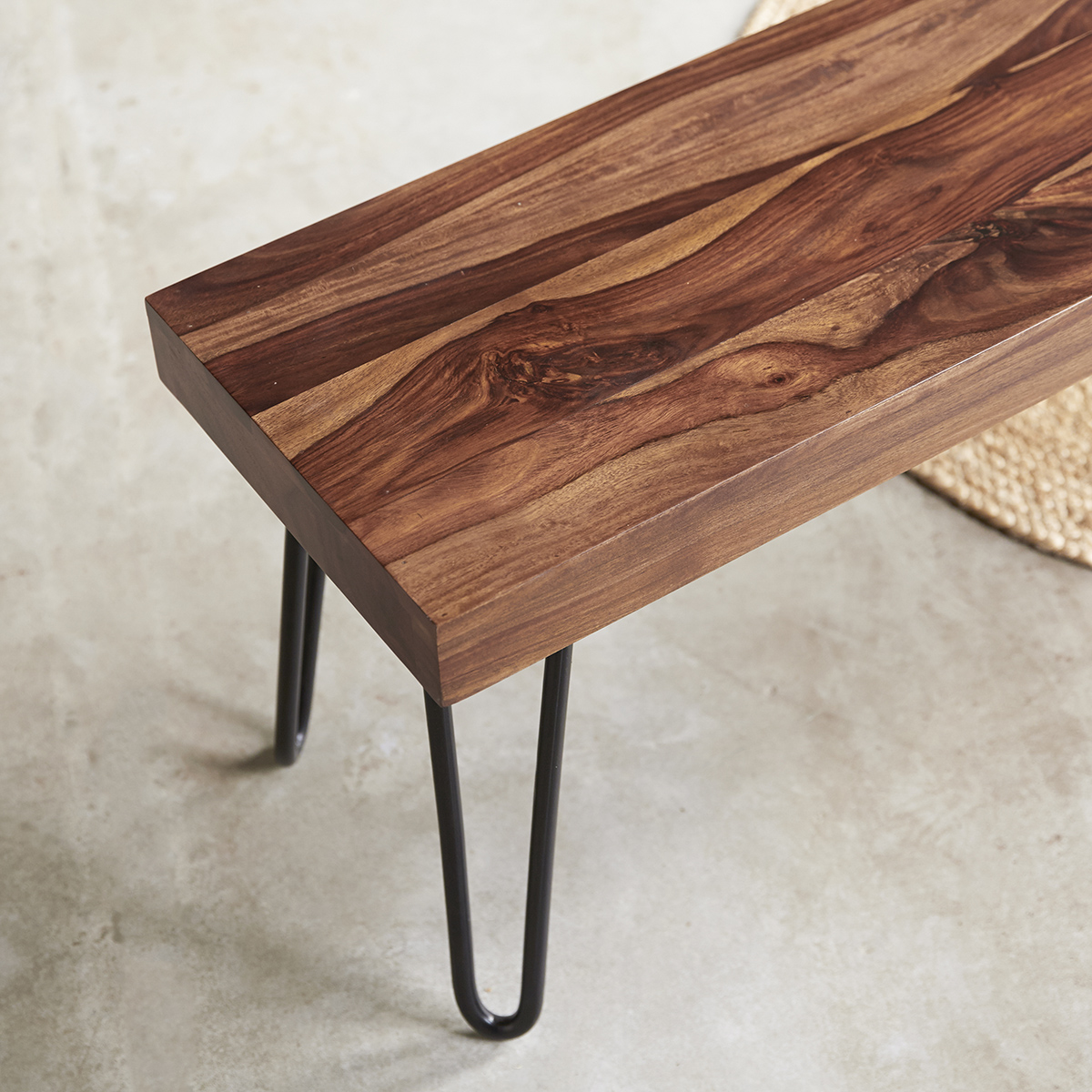 Helga solid sheesham Bench 135 Helga solid sheesham Bench 135