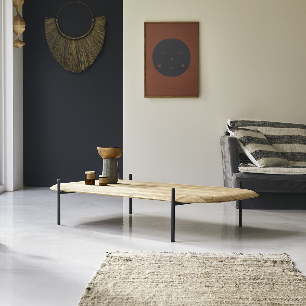 Honorine 140x75 teak coffee table Honorine 140x75 teak coffee table