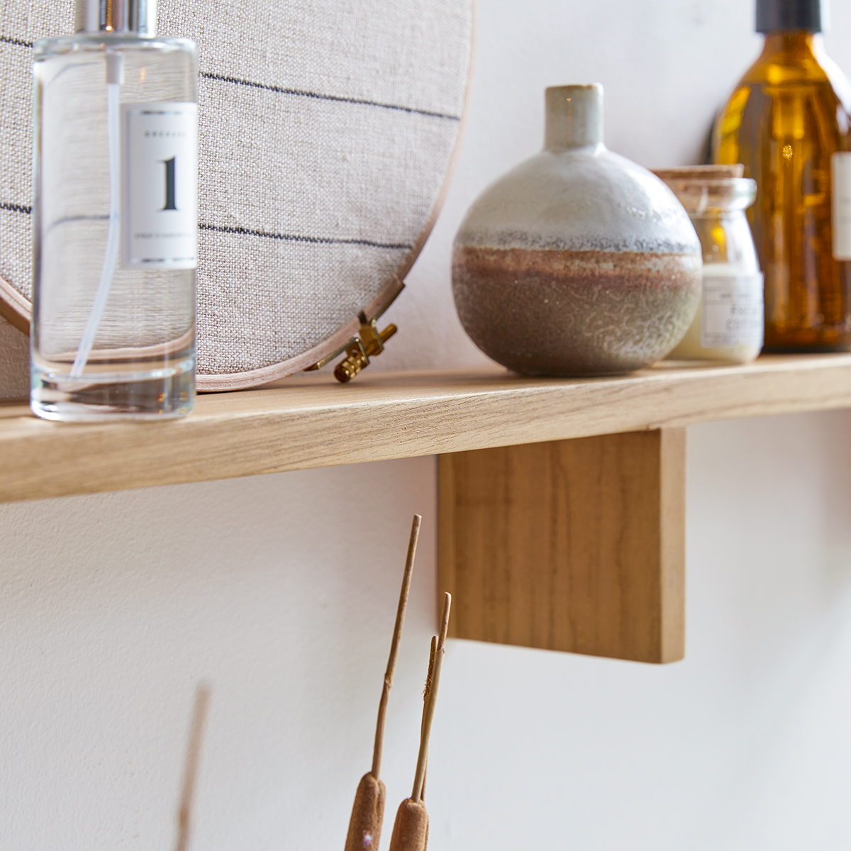 Horizontal Teck Bahya solid teak Bathroom Shelf Horizontal Teck Bahya solid teak Bathroom Shelf