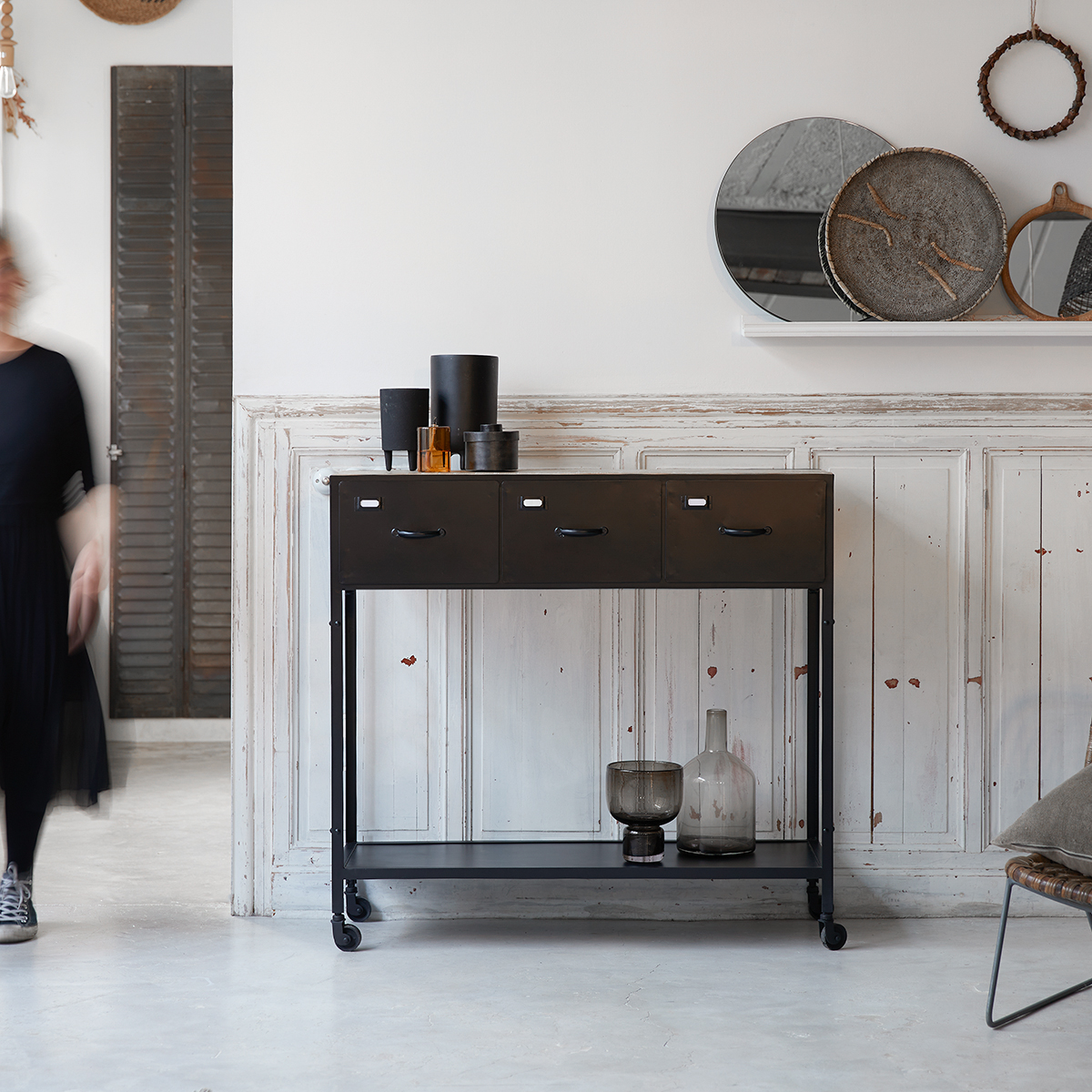 Industriel metal Console table Industriel metal Console table