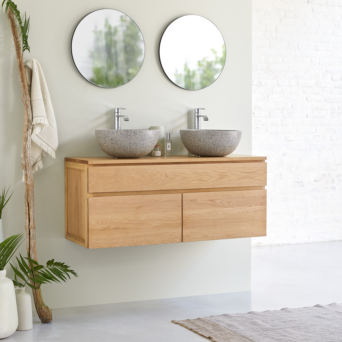 Jacob solid oak Vanity Unit 120 Jacob solid oak Vanity Unit 120