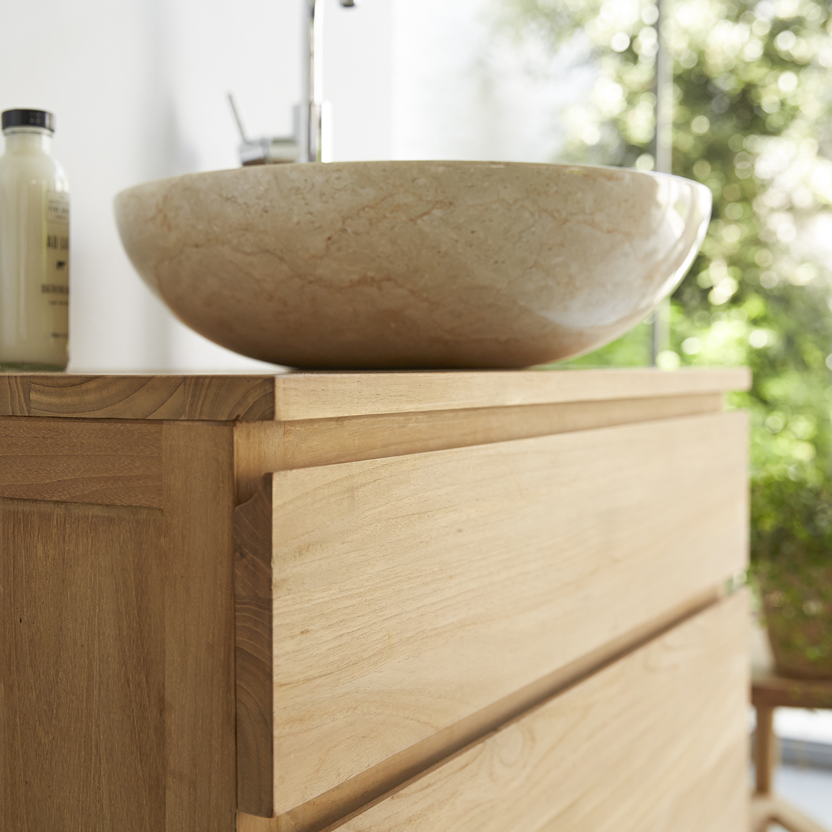 Jacob solid teak vanity unit 80 Jacob solid teak vanity unit 80