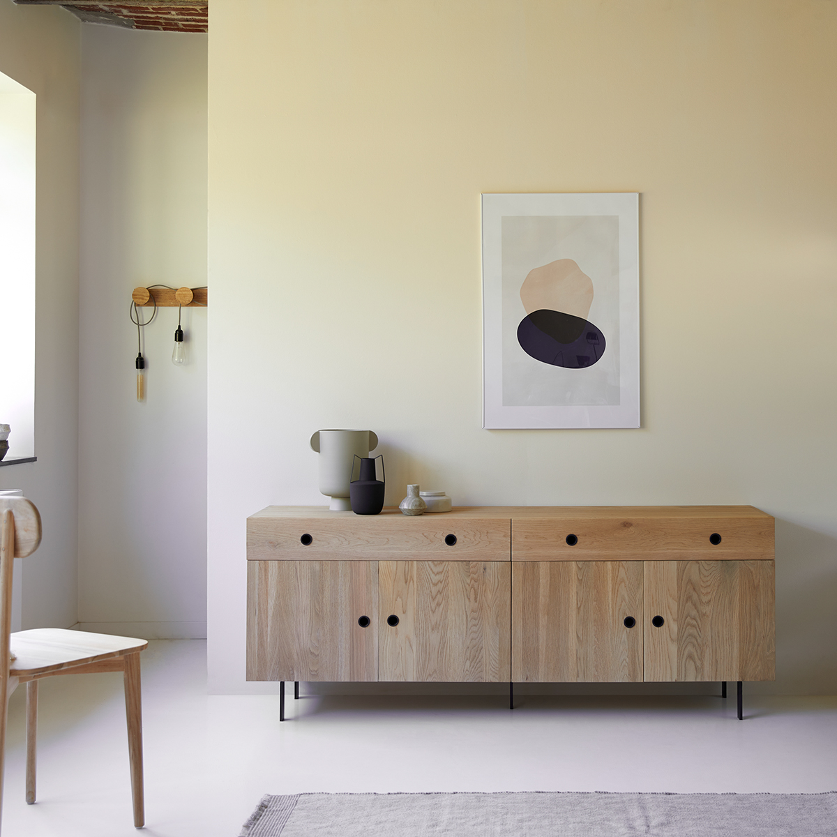 Jeanne solid oak sideboard 185 Jeanne solid oak sideboard 185