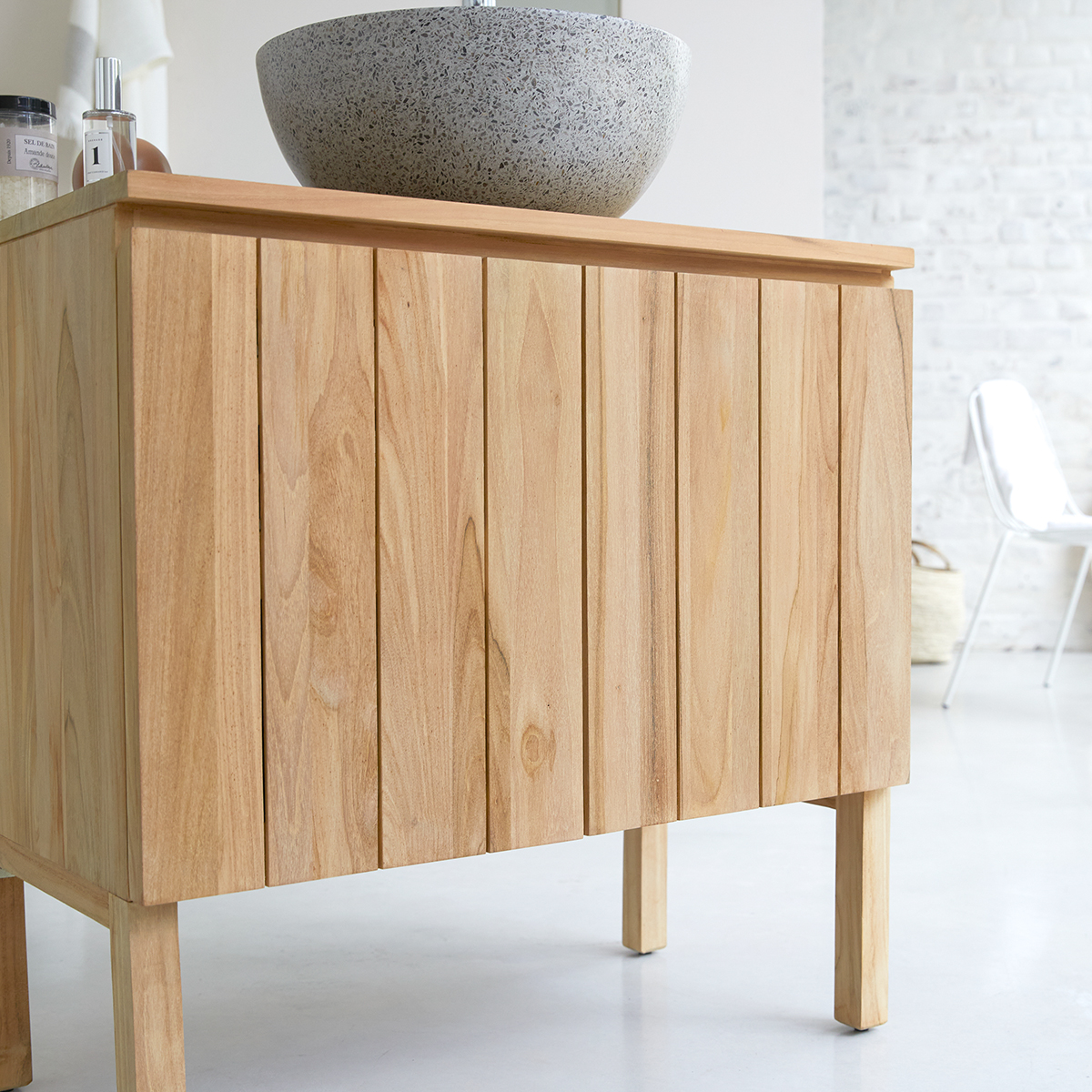Jill solid teak vanity unit 80 Jill solid teak vanity unit 80