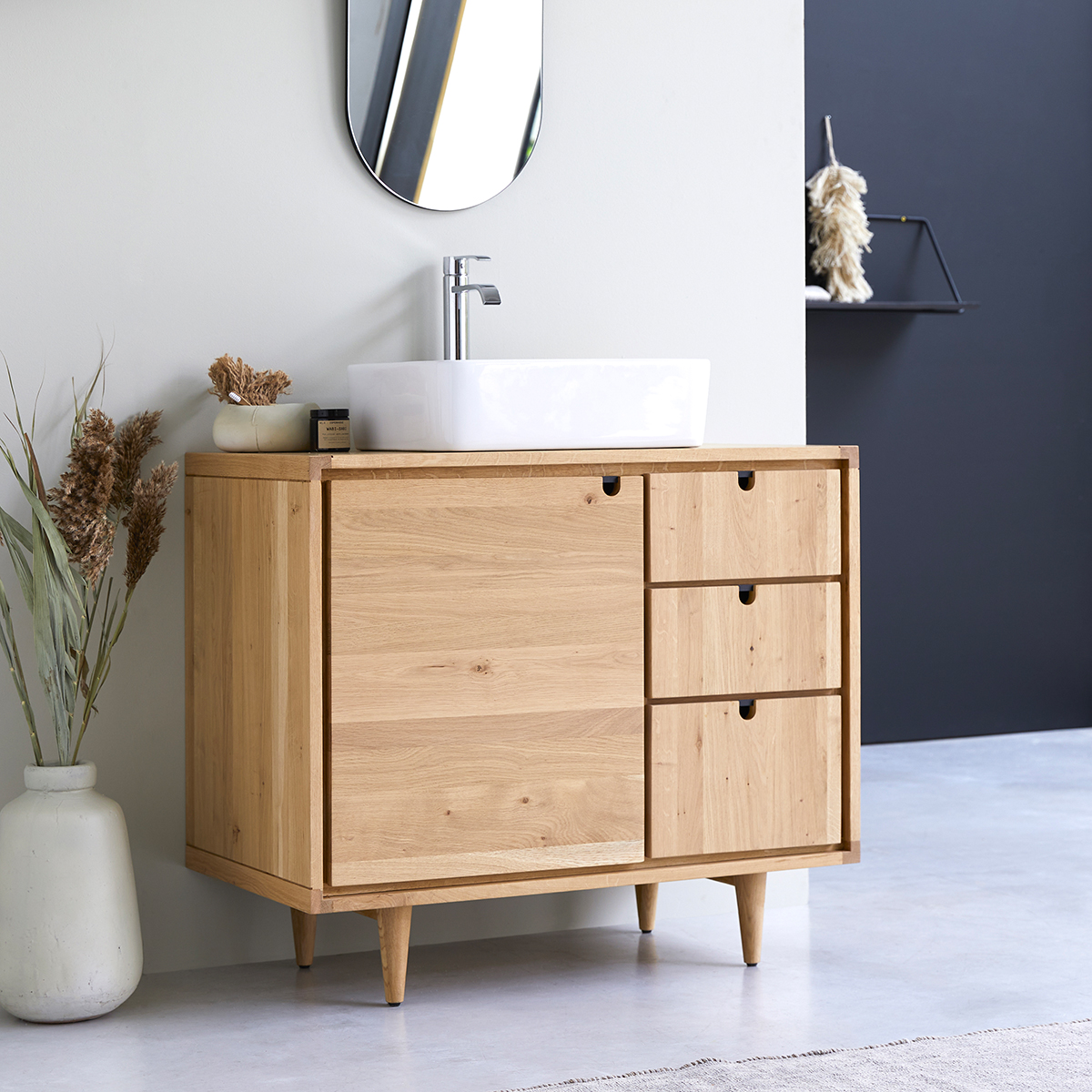 Jonàk solid oak vanity unit 95 Jonàk solid oak vanity unit 95
