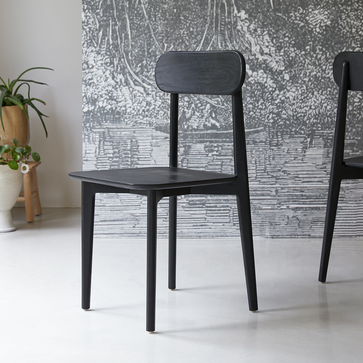Jonàk solid teak Chair black Jonàk solid teak Chair black