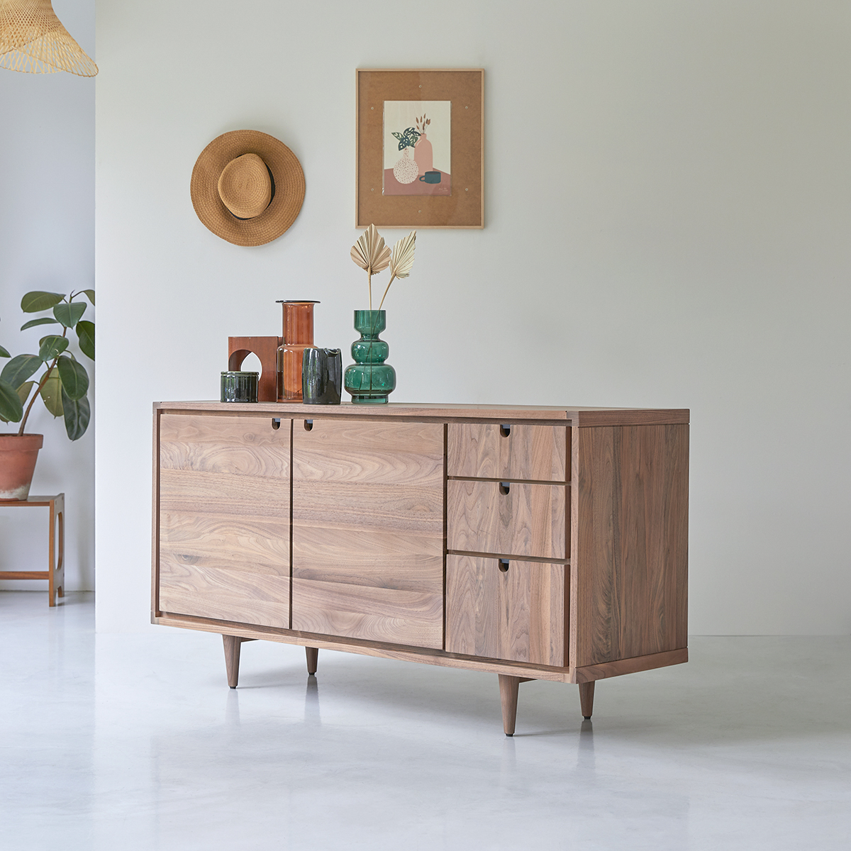 Jonàk solid walnut sideboard 145 Jonàk solid walnut sideboard 145