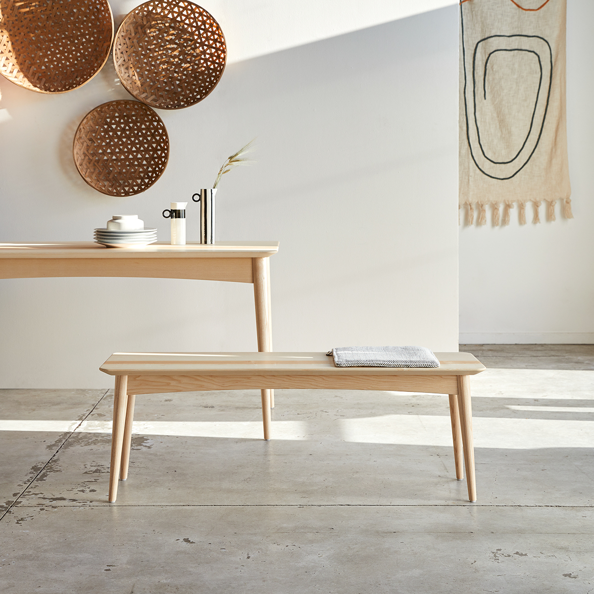 Josef solid olive ash bench Josef solid olive ash bench