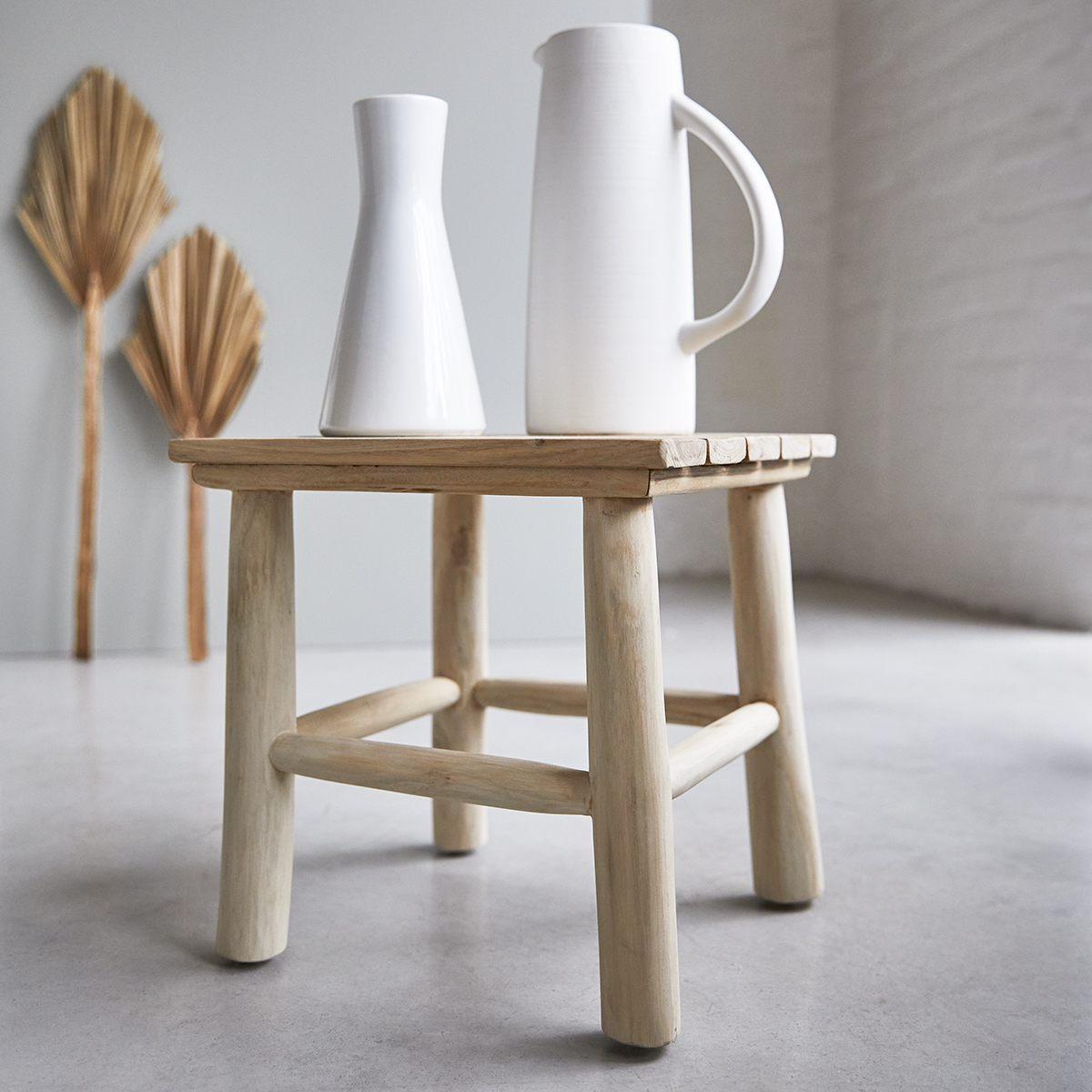 Kilim solid teak Side table Kilim solid teak Side table