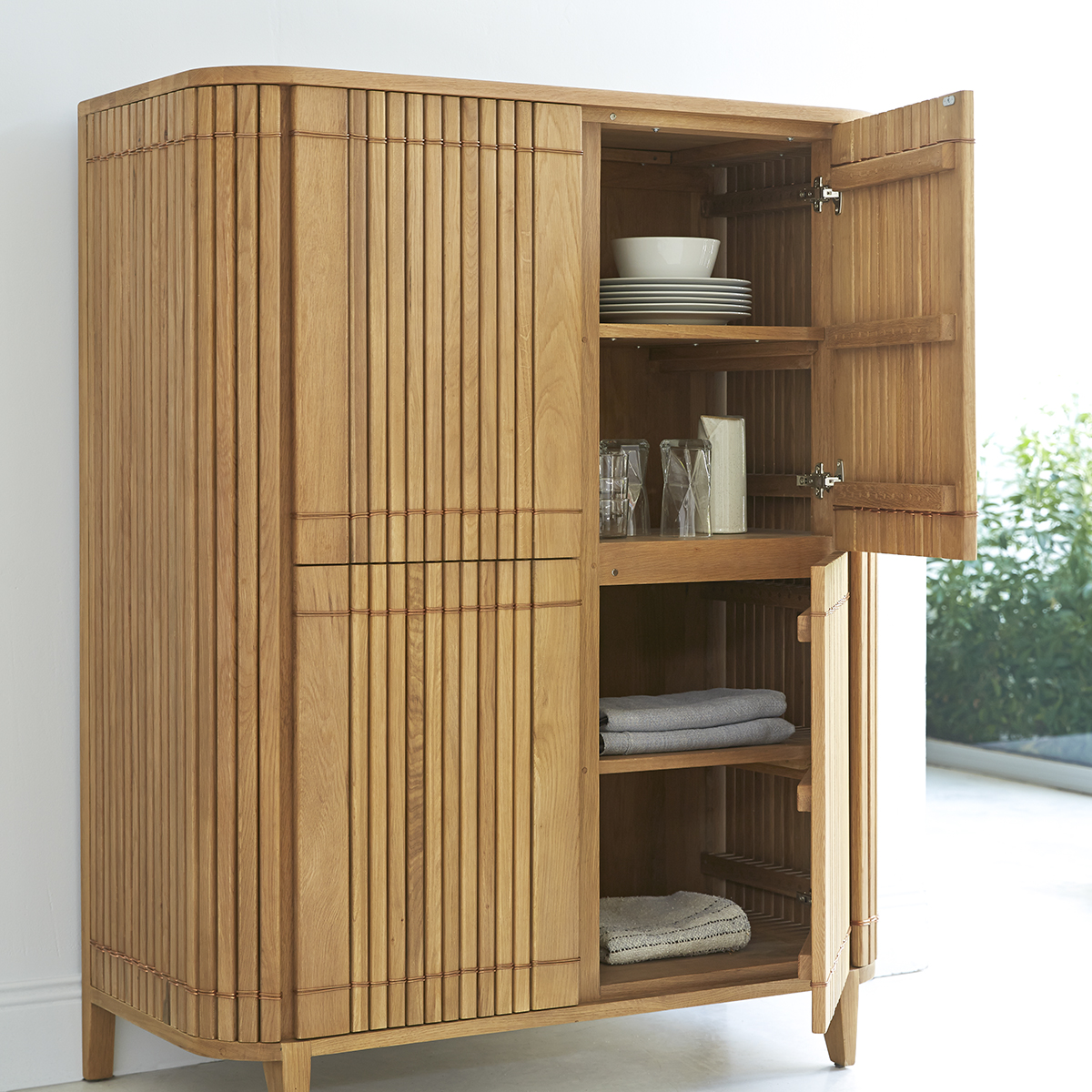 Koppar solid oak storage cupboard 145 Koppar solid oak storage cupboard 145