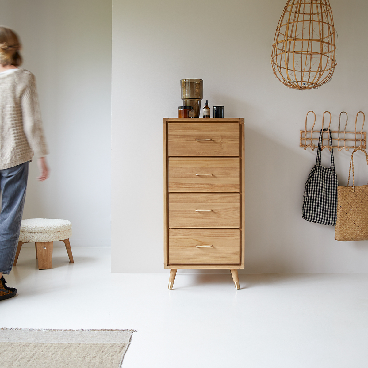 Kort solid teak small Chest of drawers Kort solid teak small Chest of drawers