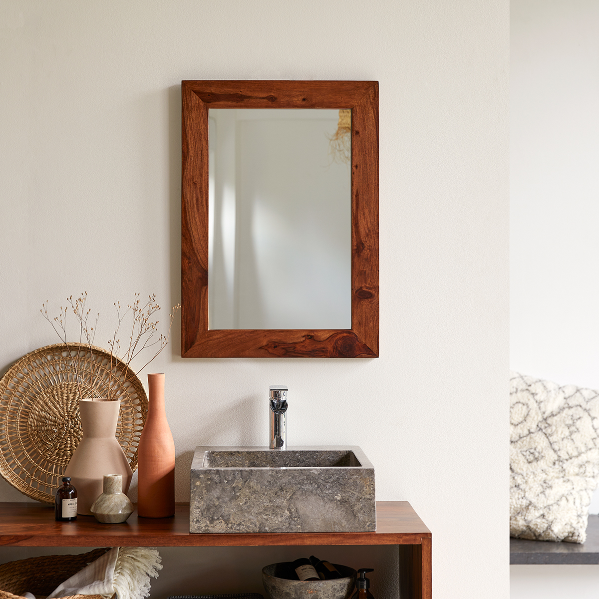 Kwarto Sheesham Mirror 70x50 Kwarto Sheesham Mirror 70x50