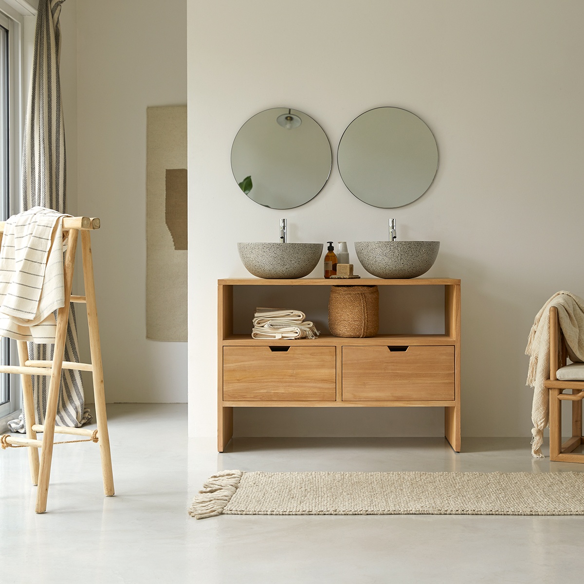 Kwarto solid teak Washstand 110 Kwarto solid teak Washstand 110