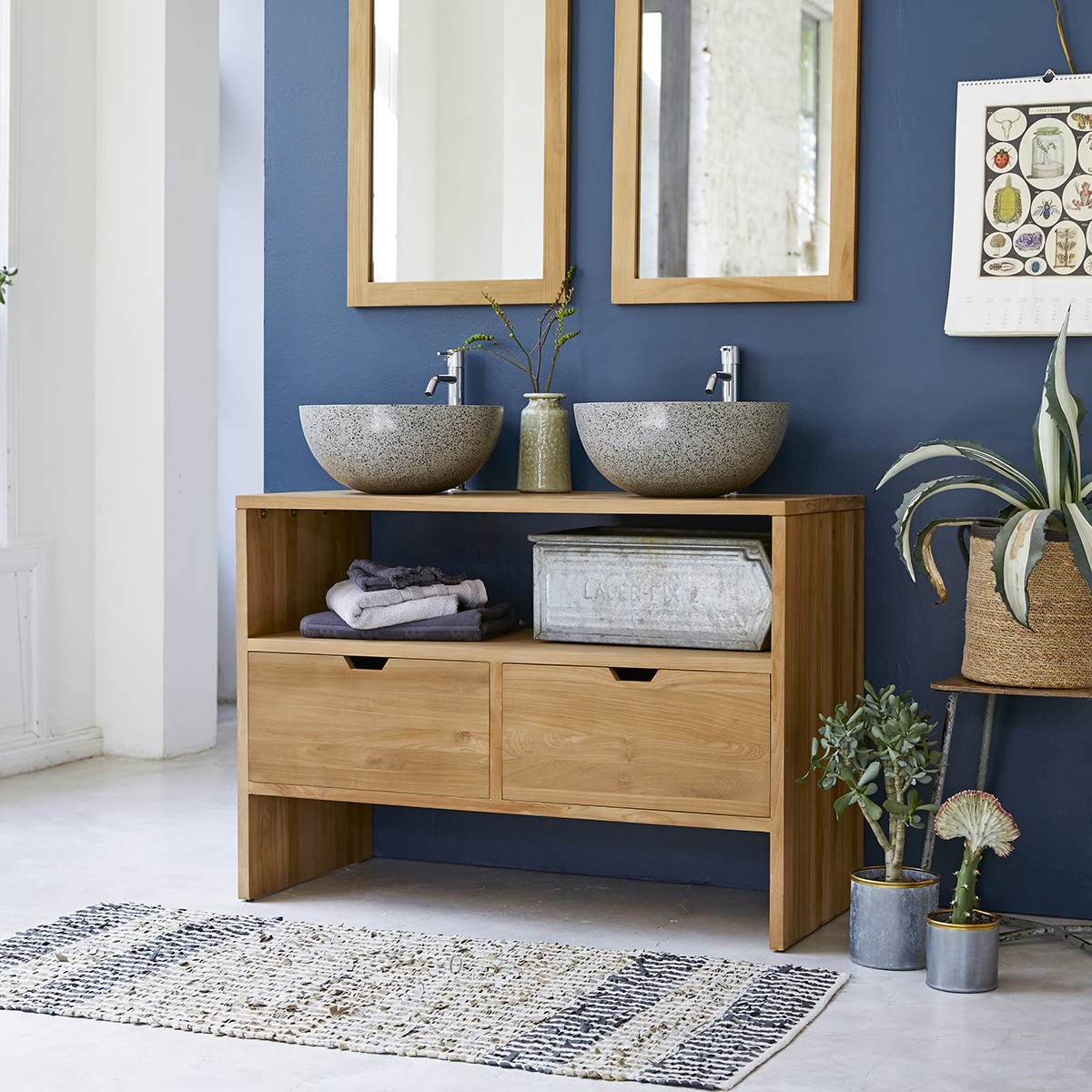 Kwarto solid teak Washstand 110 Kwarto solid teak Washstand 110