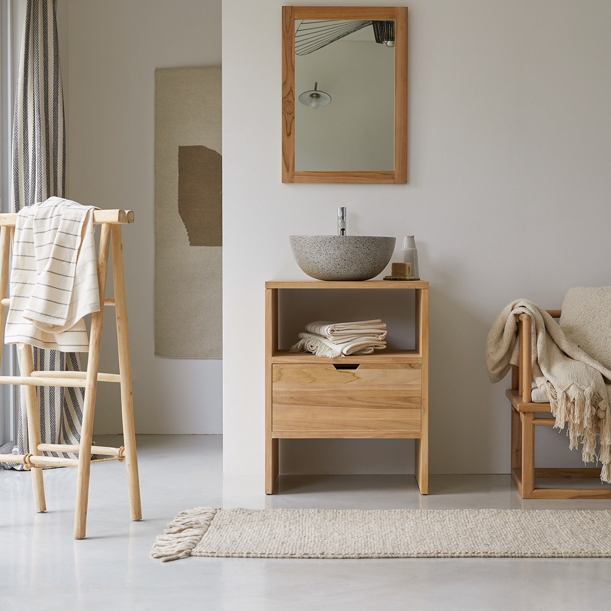 Kwarto solid teak Washstand 60 Kwarto solid teak Washstand 60
