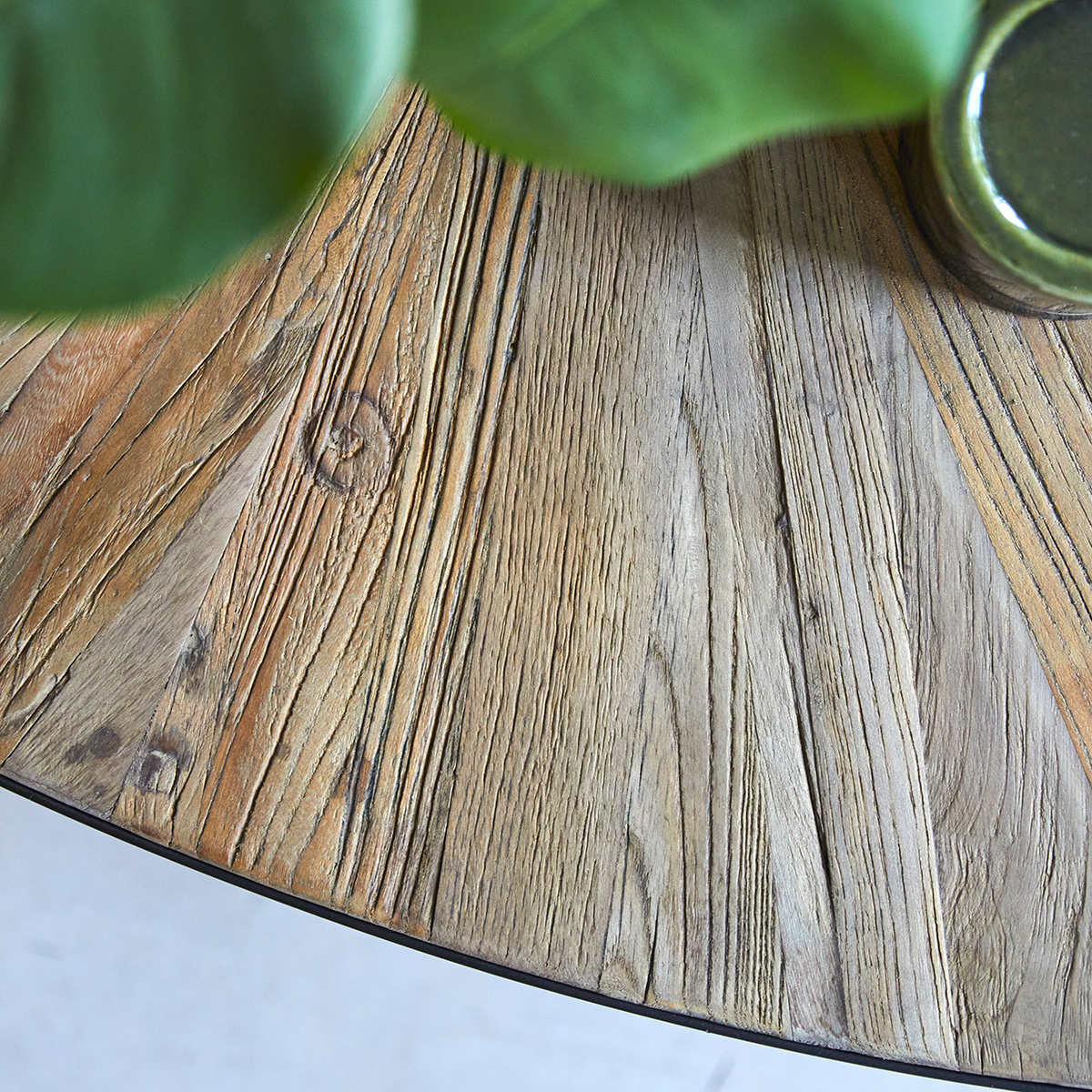 Lancelot solid elm and metal Coffee Table Lancelot solid elm and metal Coffee Table