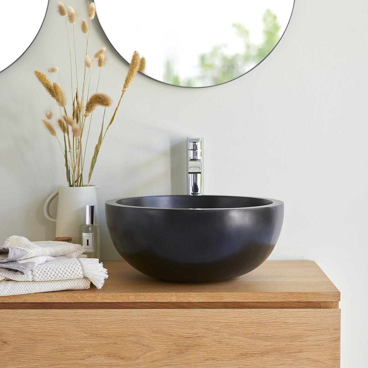 Lavabo de terrazo Isa black Lavabo de terrazo Isa black