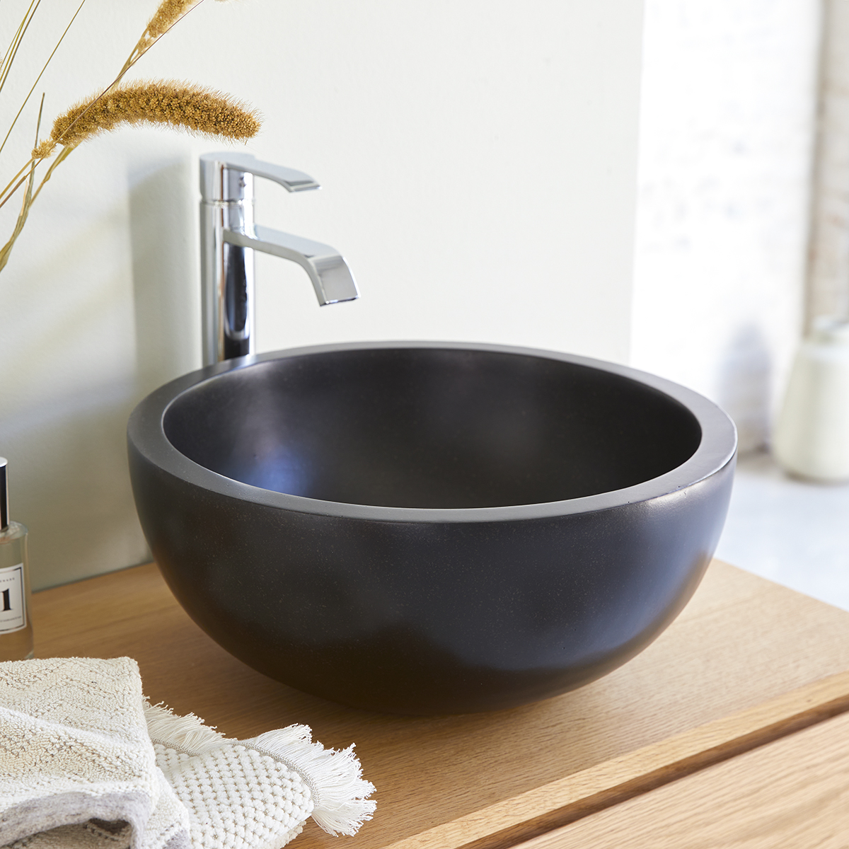 Lavabo de terrazo Isa black Lavabo de terrazo Isa black