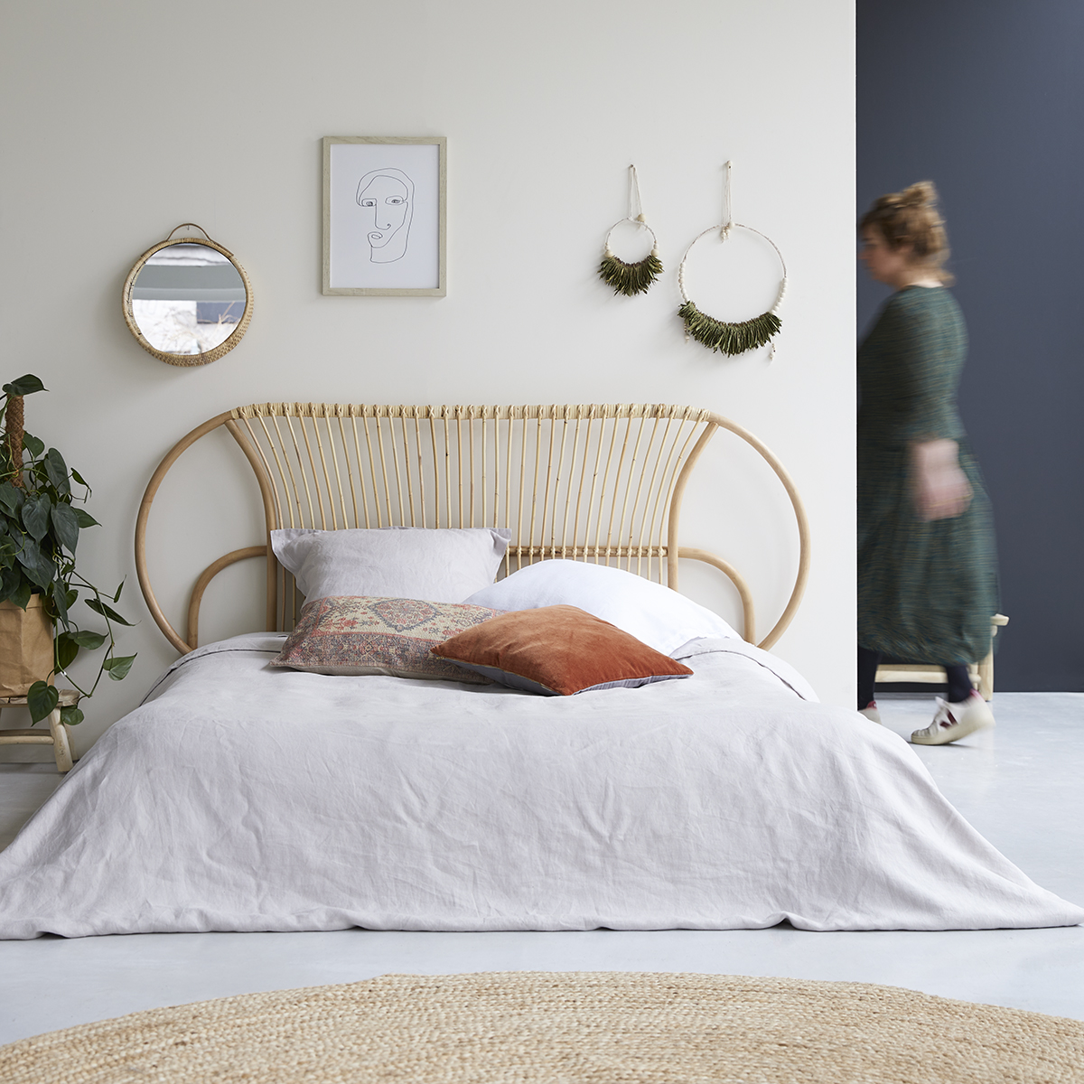Leontie rattan Headboard 190 cm Leontie rattan Headboard 190 cm
