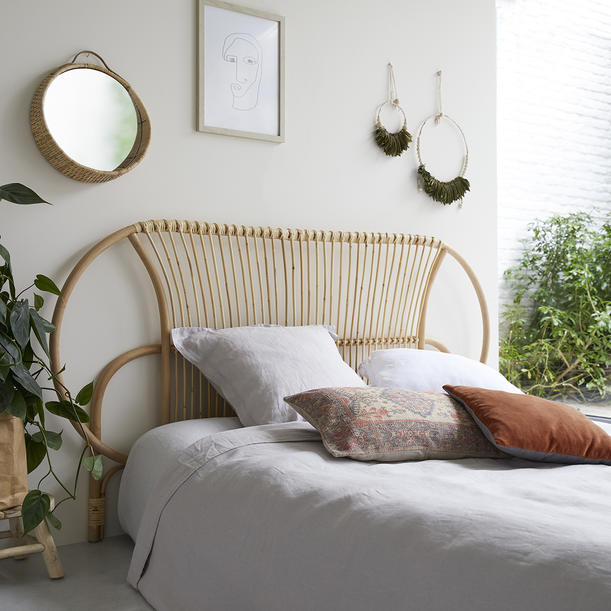 Leontie rattan Headboard 190 cm Leontie rattan Headboard 190 cm