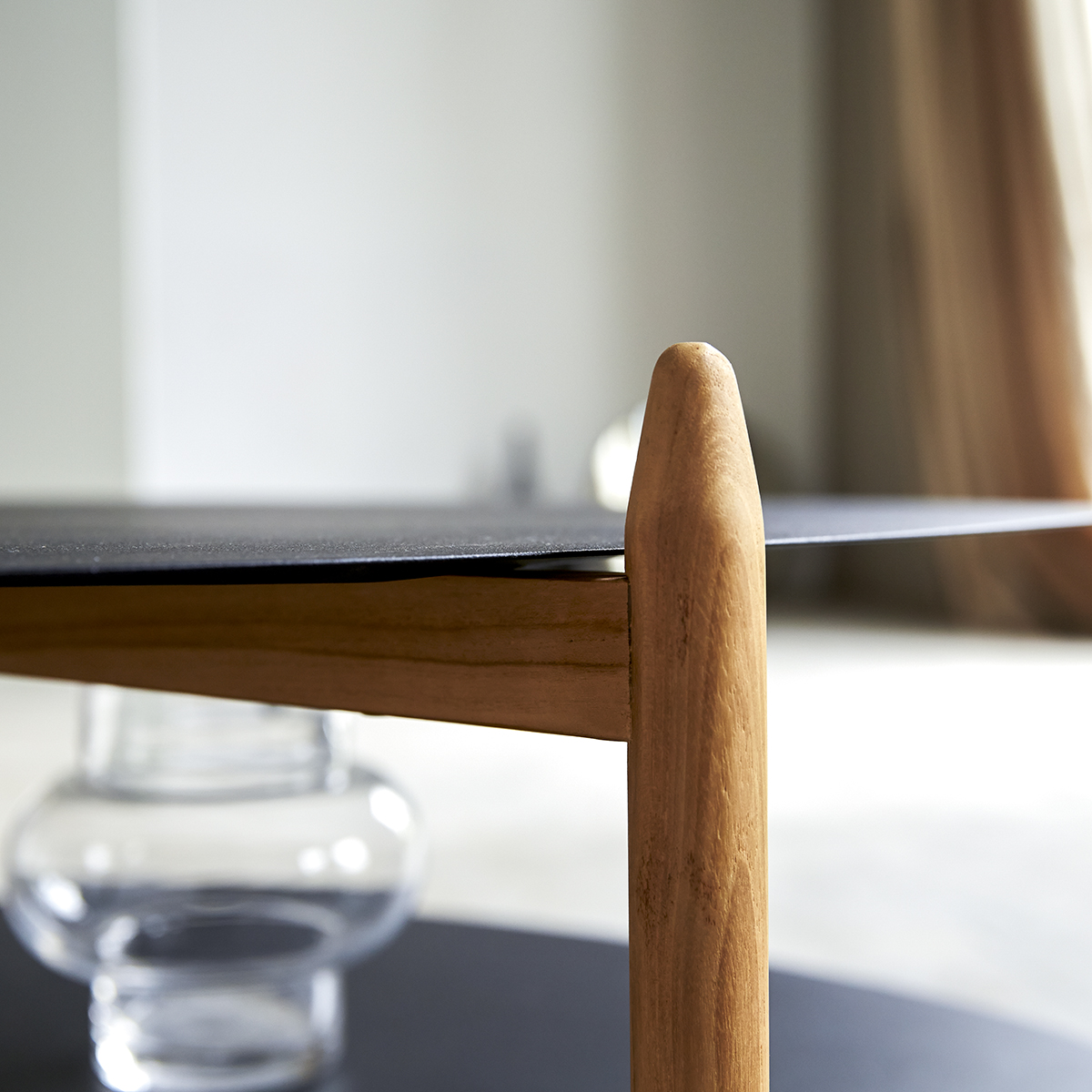 Lisa teak and metal coffee table 110x70 Lisa teak and metal coffee table 110x70